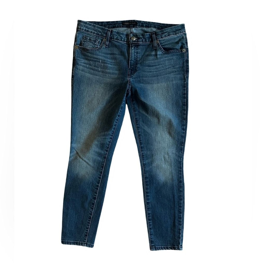 Guess GUESS JEANS Mid-Rise Crop Jean Blue Women’s Size 31. Size 38" / US 16 / IT 52 - 16 Thumbnail