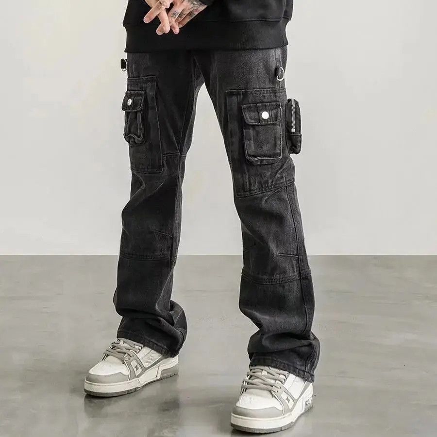 Japanese Brand Retro straight pocket micro flared jeans Size US 32 / EU 48 - 1 Thumbnail