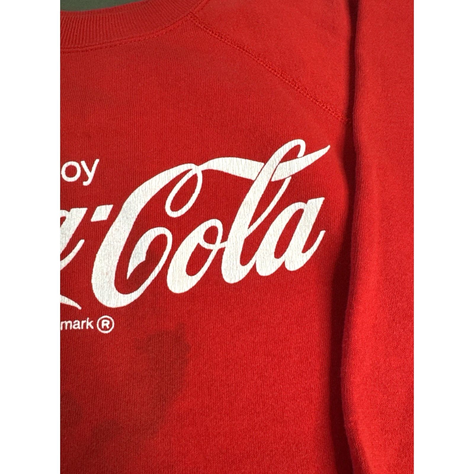 Vintage VINTAGE Coca Cola Crewneck Sweatshirt Red USA Made Mens Medium Panhill 80s 90s Classic Raglan Front Print Knit Pullover Sweatshirt Mens Size US M / EU 48-50 / 2 - 6 Thumbnail