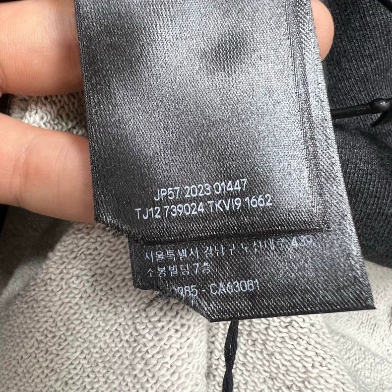 Balenciaga Balenciaga Charcoal grey embroidered cola sea wave hoodie Size US M / EU 48-50 / 2 - 6 Thumbnail