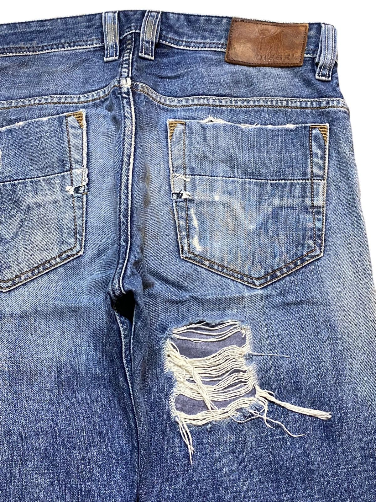 Diesel Black Gold Vintage Diesel Jeans Safado Full Button Distressed Rock Size US 32 / EU 48 - 8 Thumbnail
