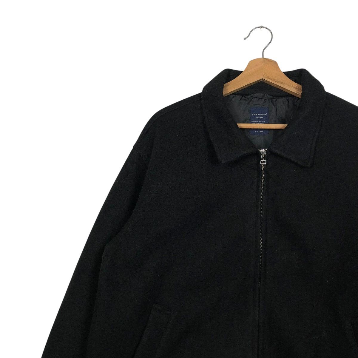 Japanese Brand 🔥VINTAGE WOOL BIKER JACKET BACK NUMBER ISSEY MIYAKE Size US XL / EU 56 / 4 - 9 Thumbnail
