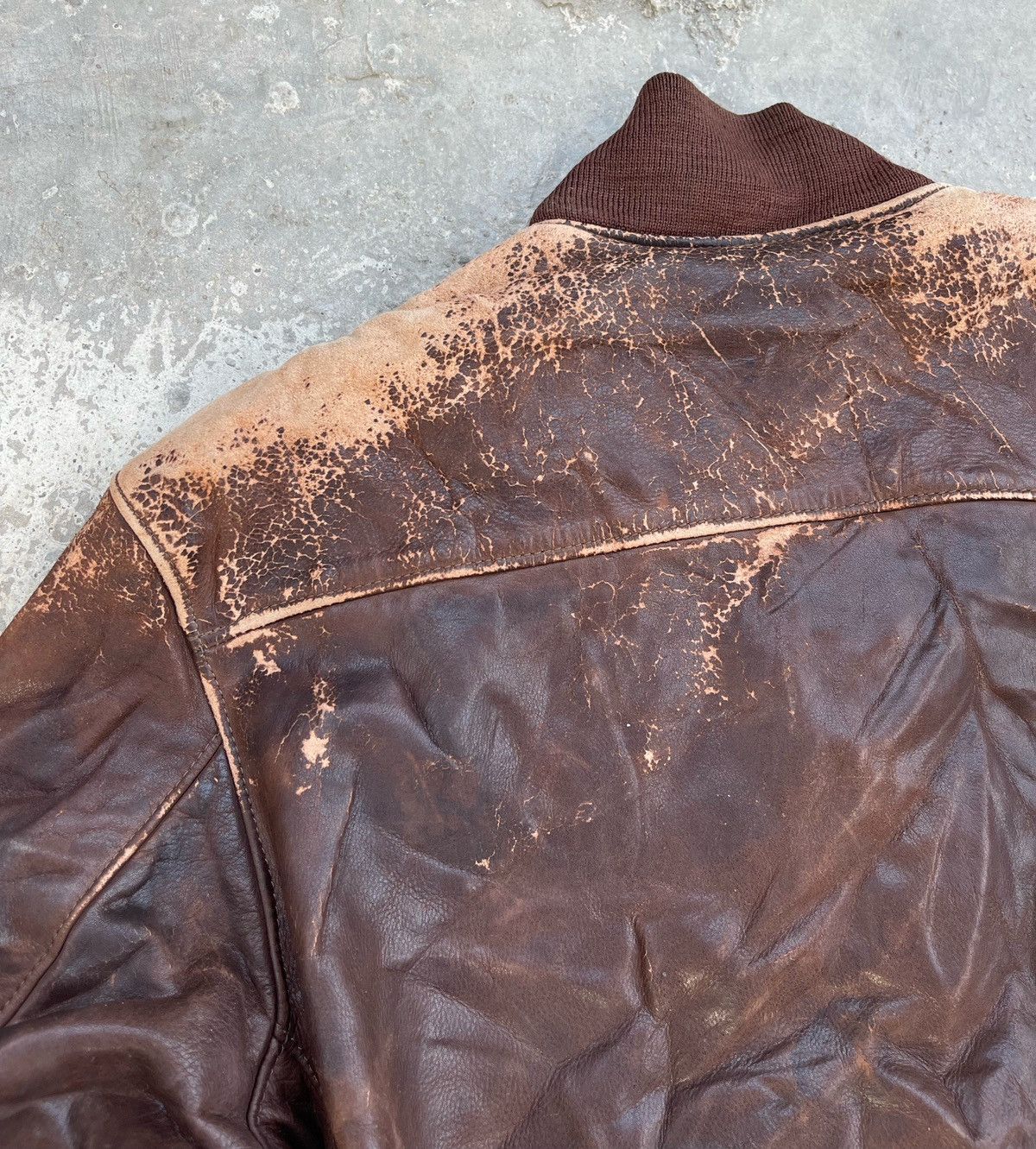 Golden Bear 🔥Vintage Golden Bear Genuine Leather Flight Bomber Jacket Size US M / EU 48-50 / 2 - 11 Thumbnail
