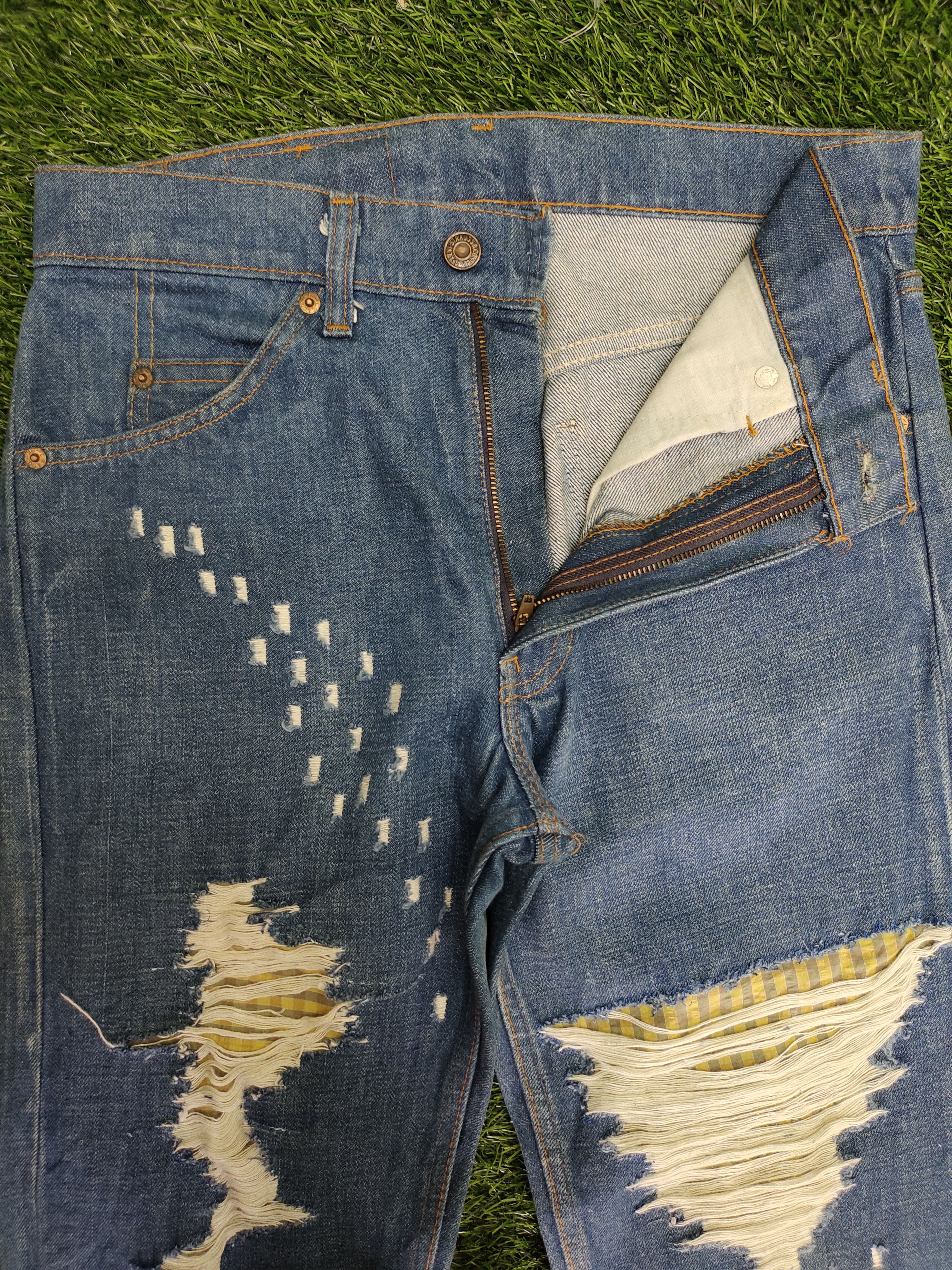 Levi's Vintage 80s Levis 505 Distressed Denim Jeans No#8 Size US 30 / EU 46 - 17 Thumbnail