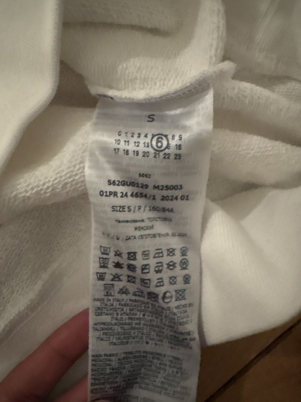MM6 Margiela MM6 logo cropped crewneck Size US XS / EU 42 / 0 - 5 Thumbnail