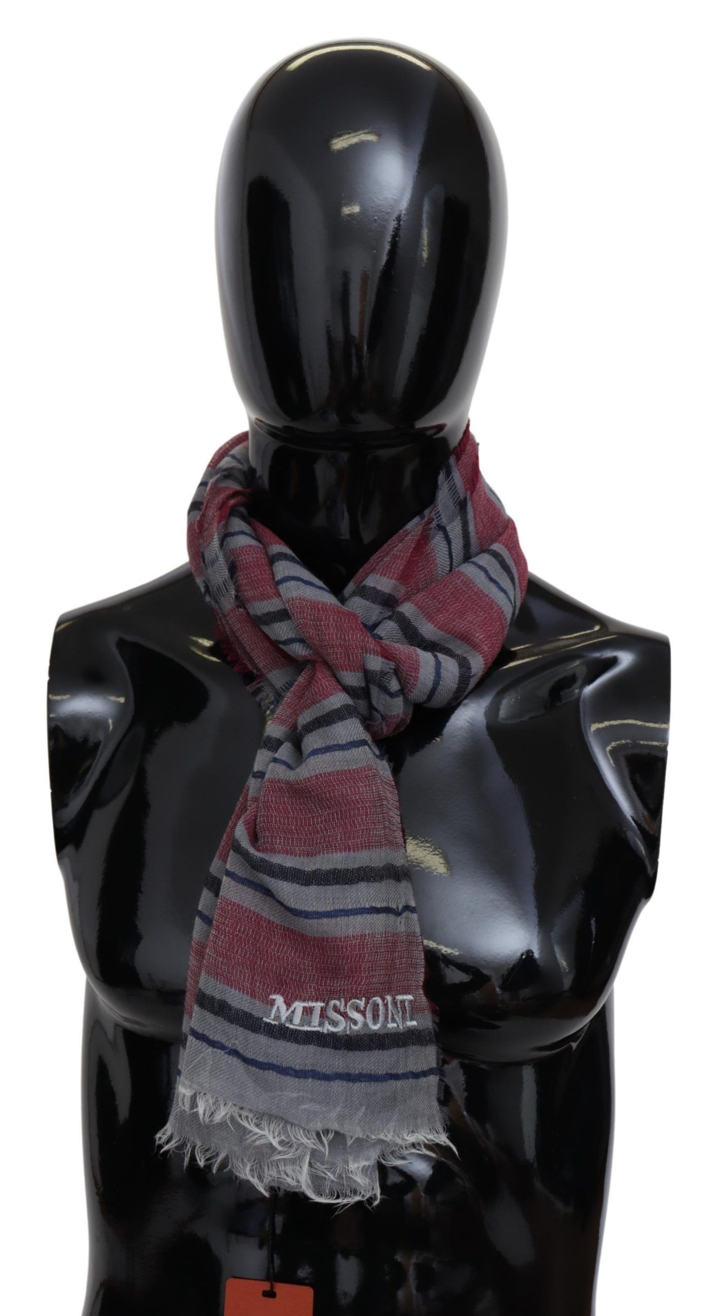 Missoni Elegant Multicolor Striped Wool Men's Scarf Size ONE SIZE - 1 Thumbnail