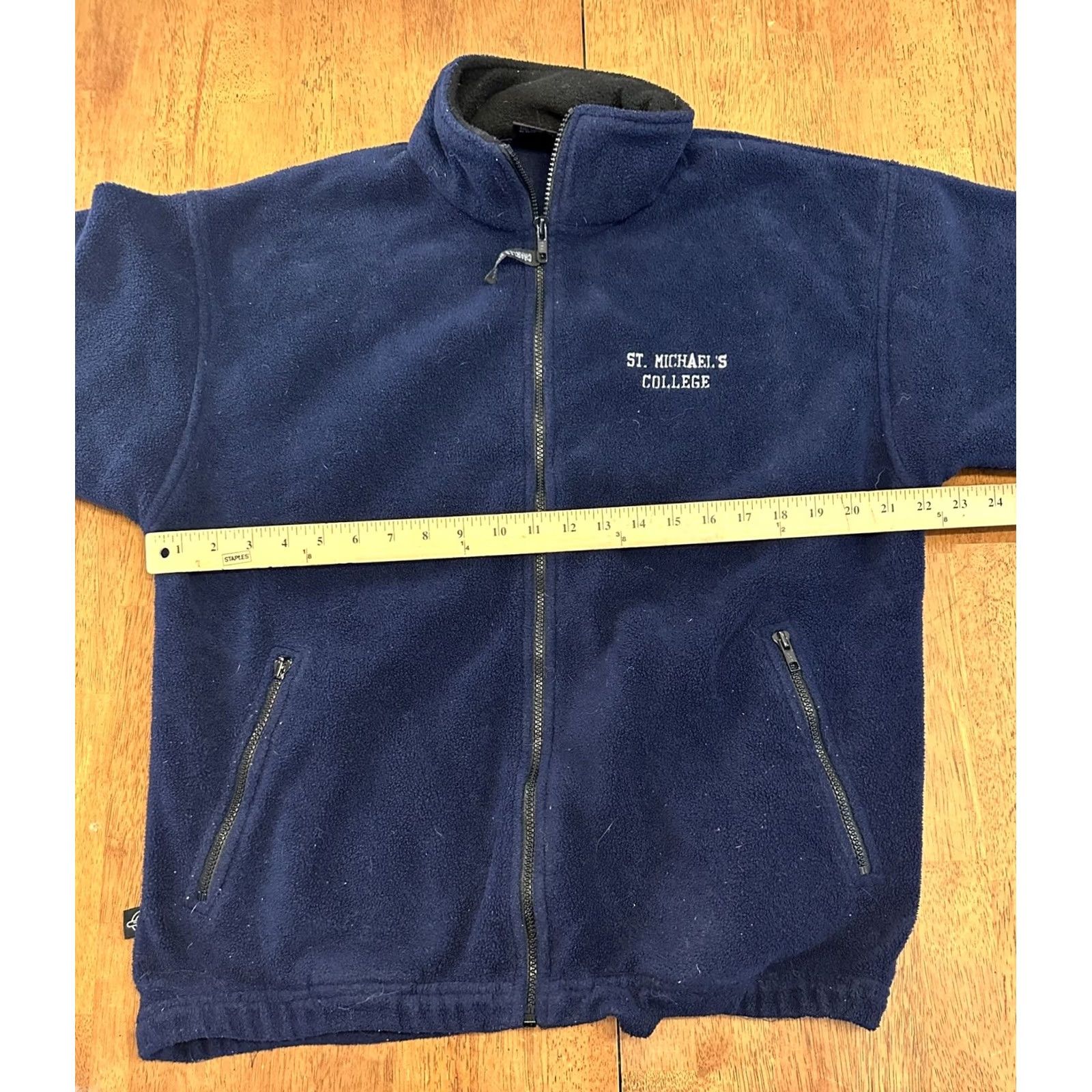 Vintage VINTAGE Charles River Fleece Jacket M Blue St. Michael’s College Mens Size US M / EU 48-50 / 2 - 6 Thumbnail