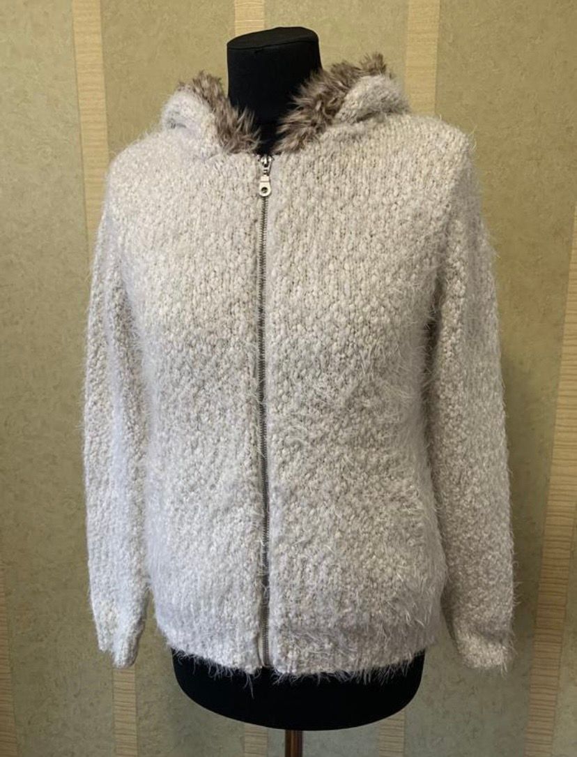 Pre-owned Archival Clothing X Beauty Beast Vintage Fur Hood Foxy Hooded Knot Ifsixwasnine Lgb Style In White