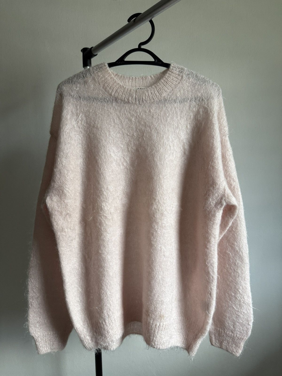 Auralee Auralee Brushed Super Kid Mohair Knit sweater light pink Size L / US 10 / IT 46 - 1 Thumbnail