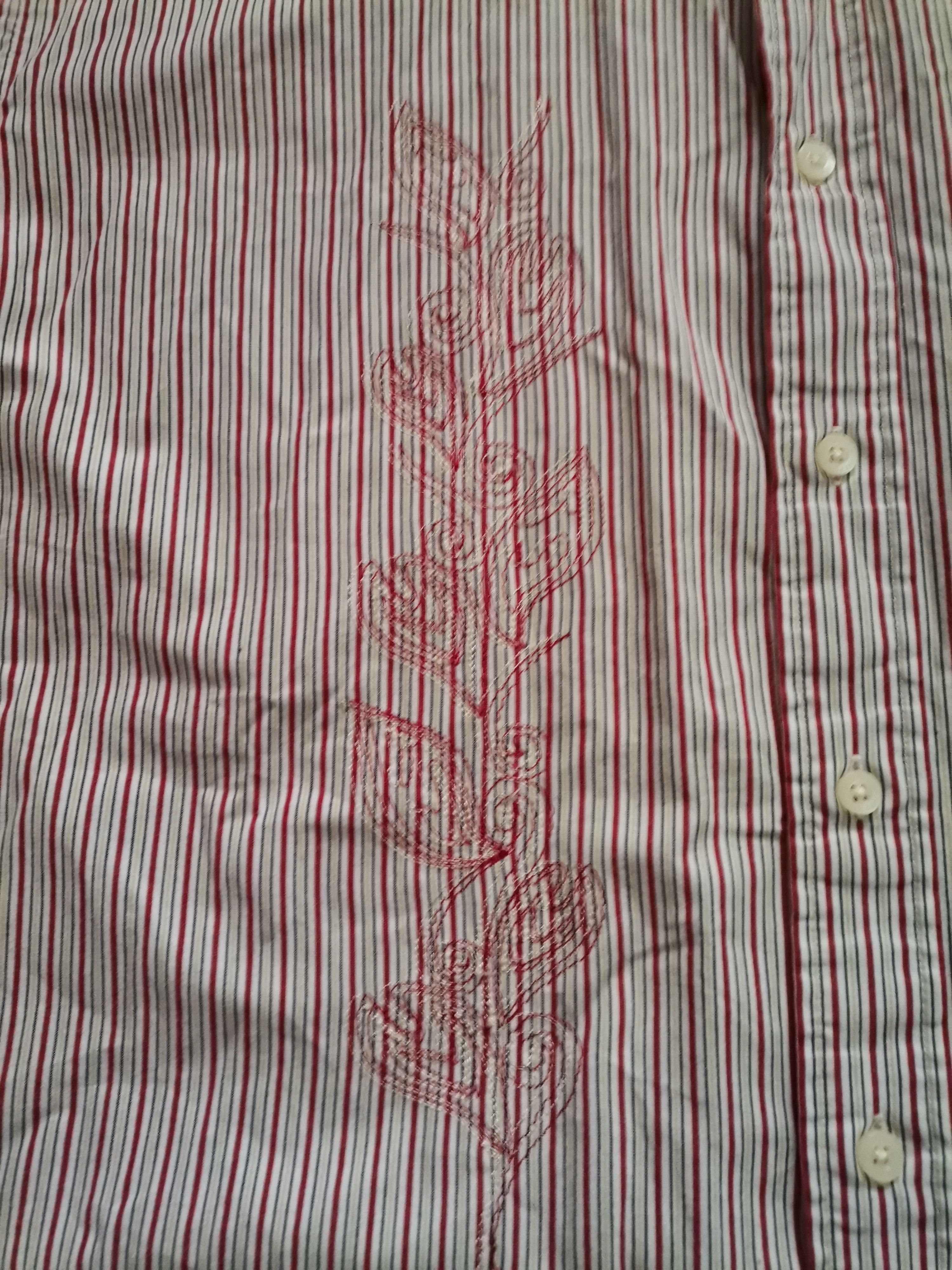 Tommy Hilfiger Tommy Hilfiger Floral Striped Shirt Size US XL / EU 56 / 4 - 2 Thumbnail