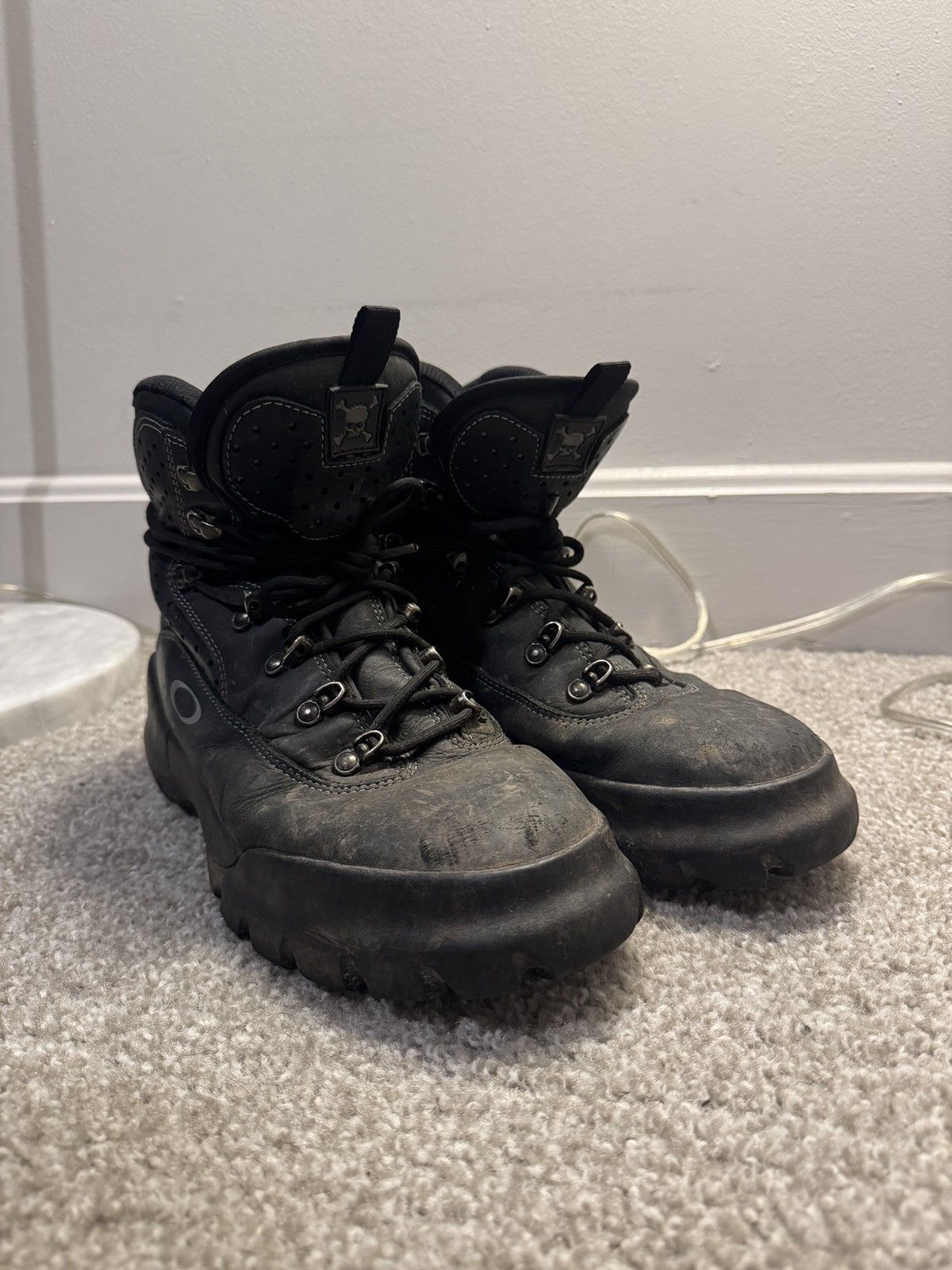 Oakley Oakley 2000's Nail Skull Crossbones Hiking Boots | Grailed
