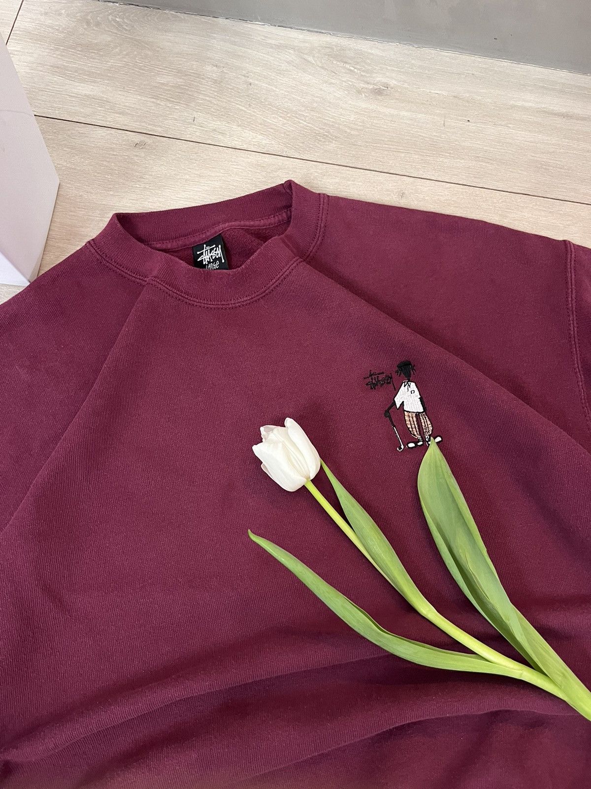 🔥STUSSY HIP HOP LOGO BOXY 90’S USA BAGGY HODED SWEATSHIRT