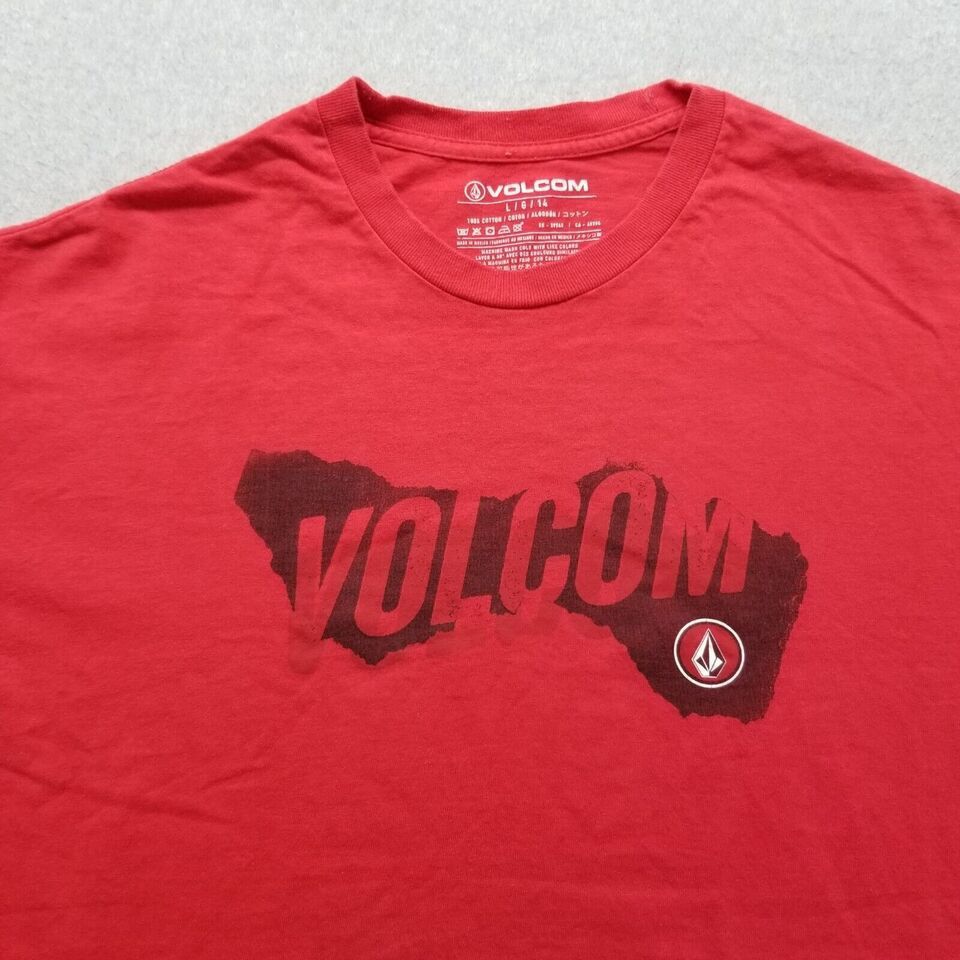 Volcom Volcom Shirt Men Large Crew Neck Spell Out Logo Cotton Size US L / EU 52-54 / 3 - 4 Thumbnail