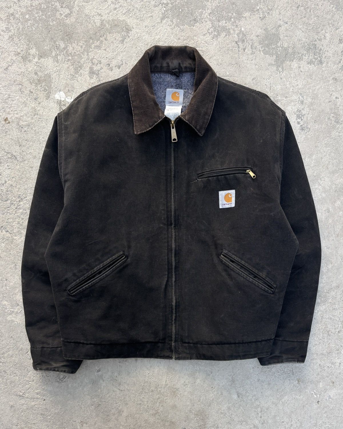 Carhartt Vintage Carhartt Detroit Jacket Faded Black Size US XL / EU 56 / 4 - 4 Thumbnail