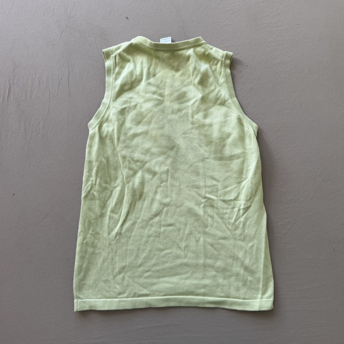 Henri Bendel Vintage Henri Bendel Cotton Knit Tank Top Size S / US 4 / IT 40 - 3 Thumbnail