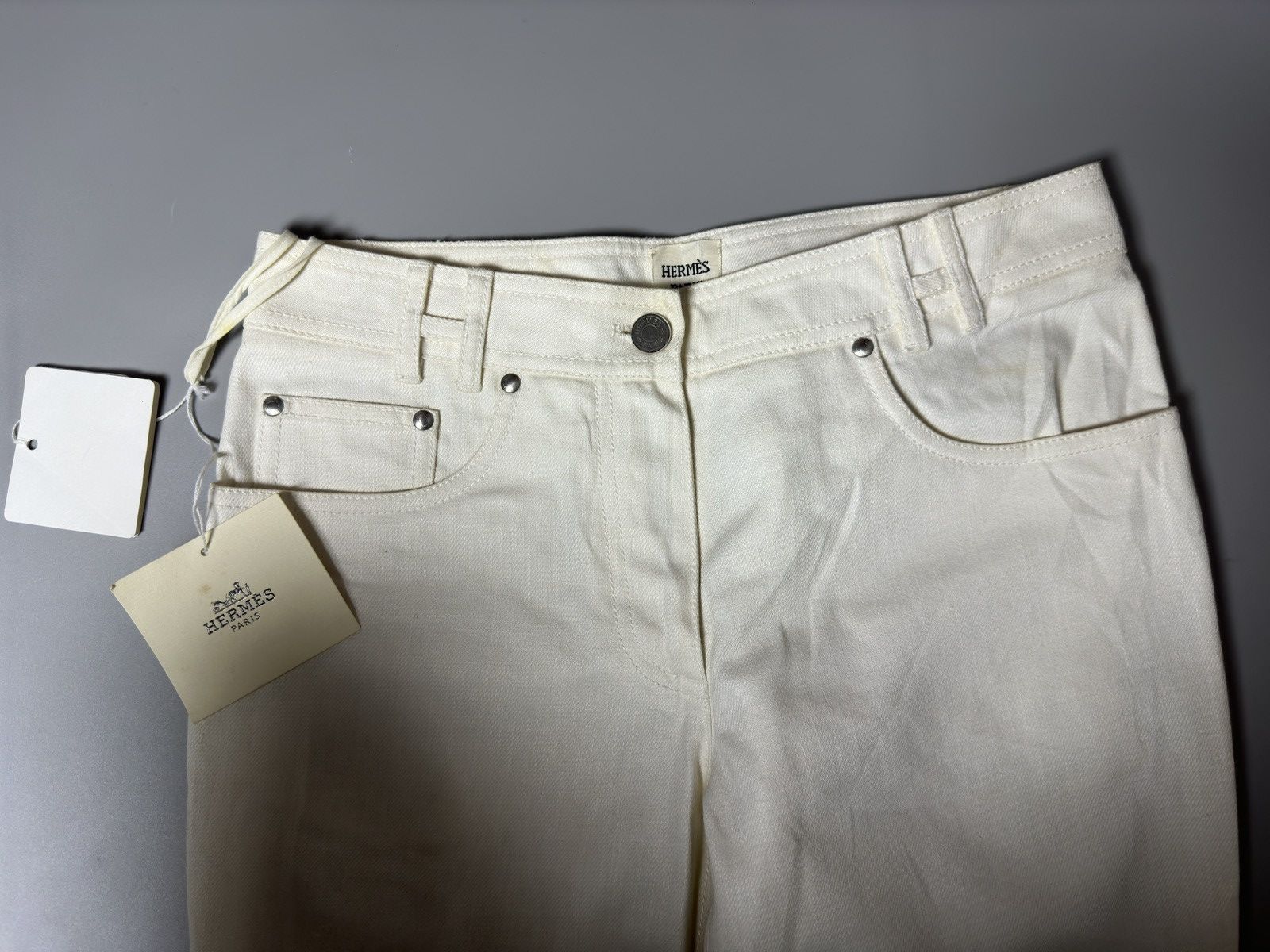 Hermes HERMES / MAISON MARGIELA ERA - CALFSKIN JEANS Size 24" / US 00 / IT 34 - 2 Thumbnail