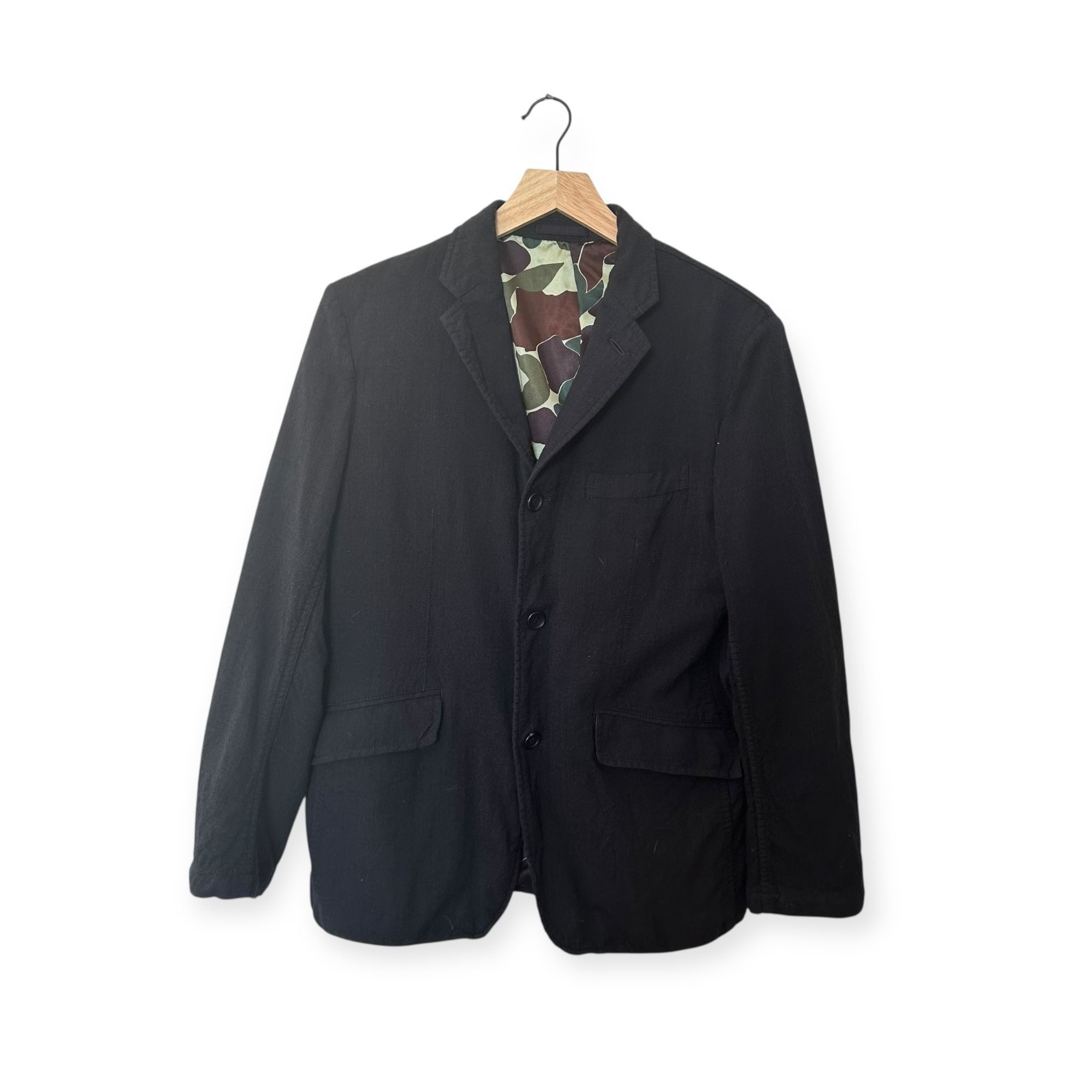 Comme des Garcons Homme Comme Des Garçons HOMME Black Wool Jacket, Size XS, AW2017 Size US XS / EU 42 / 0 - 6 Thumbnail