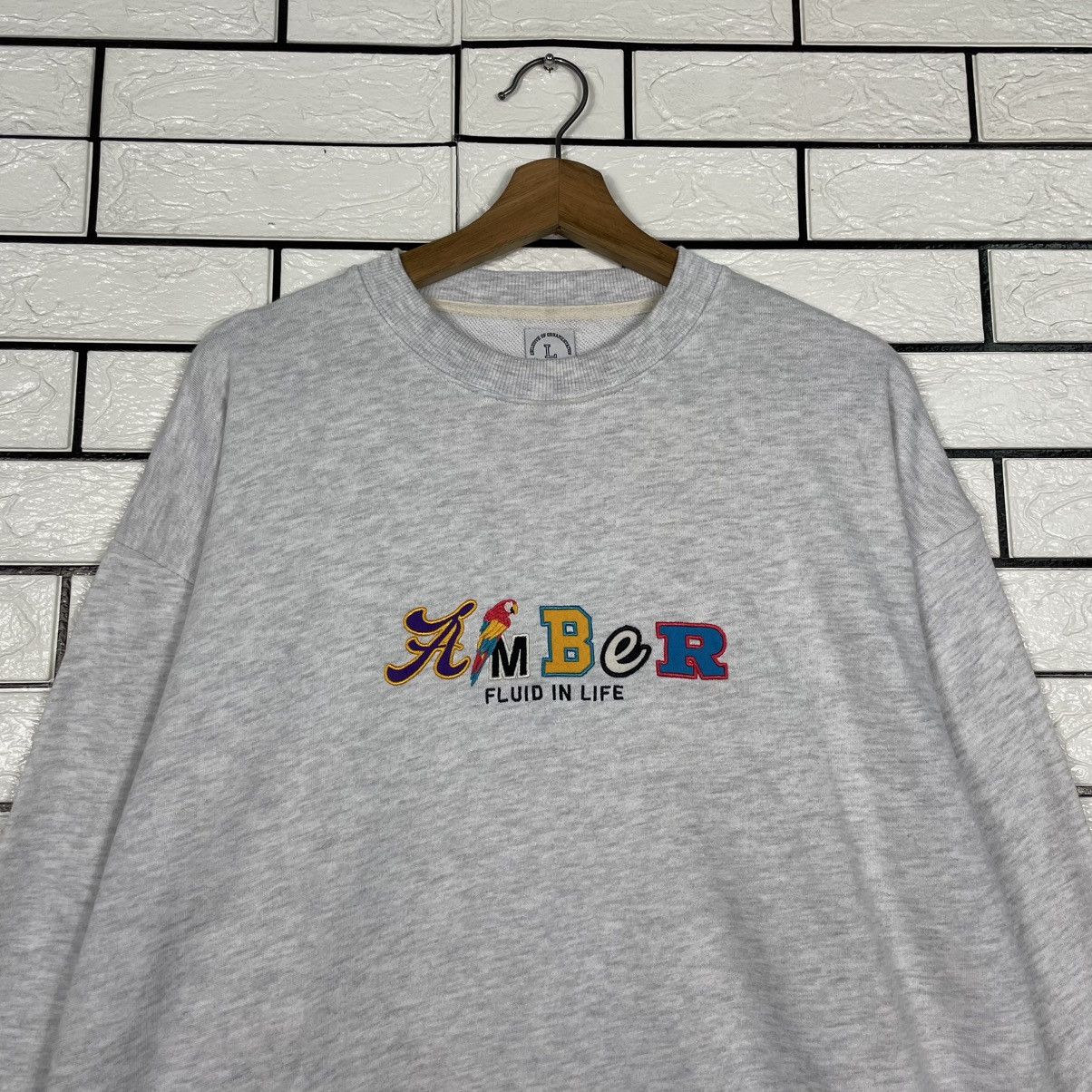 Japanese Brand Amber Crewneck Sweatshirt Size US L / EU 52-54 / 3 - 2 Thumbnail