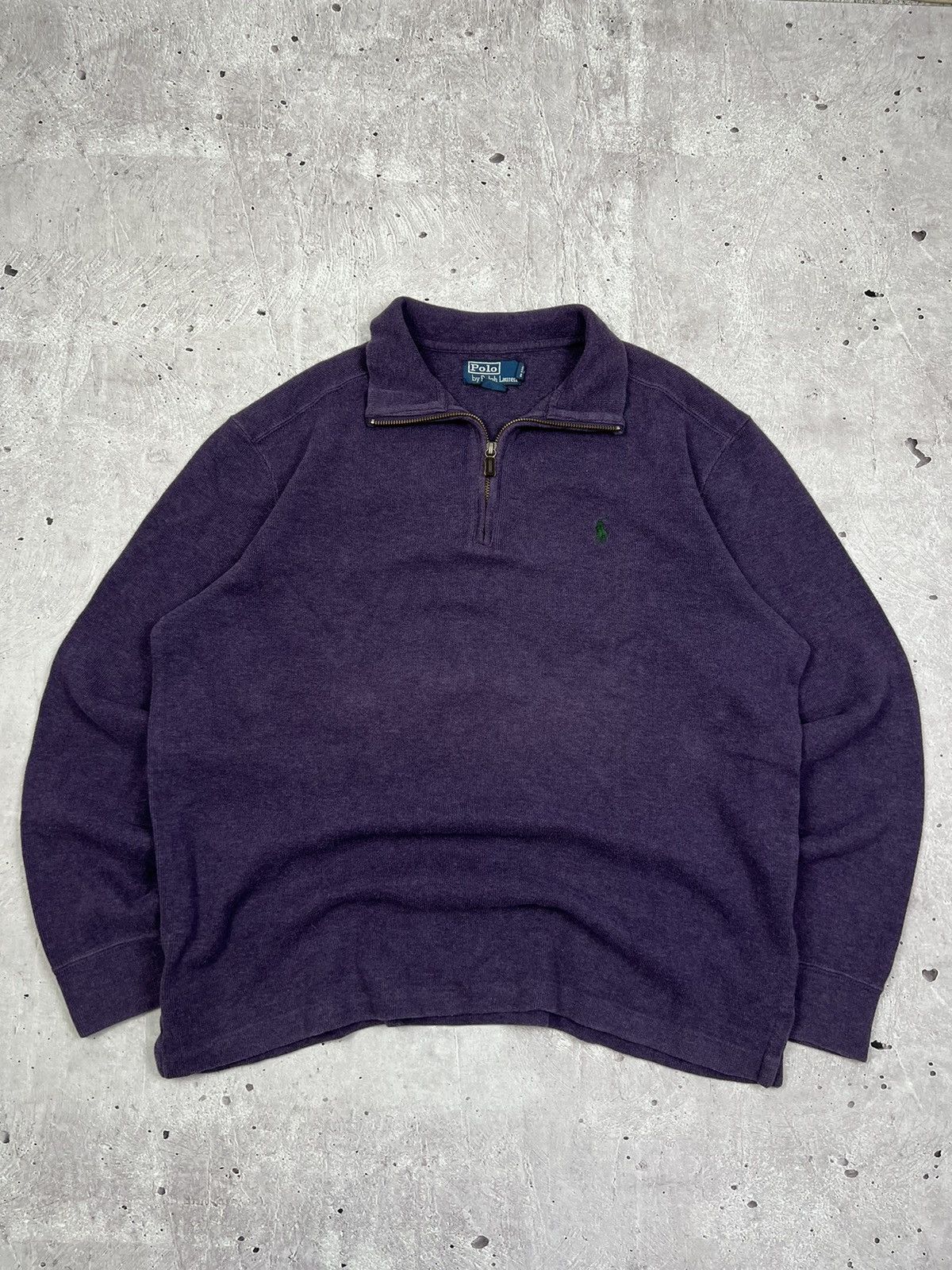 Polo Ralph Lauren Vintage Polo Ralph Lauren 1/4 Zip Sweatshirt Size US L / EU 52-54 / 3 - 1 Thumbnail