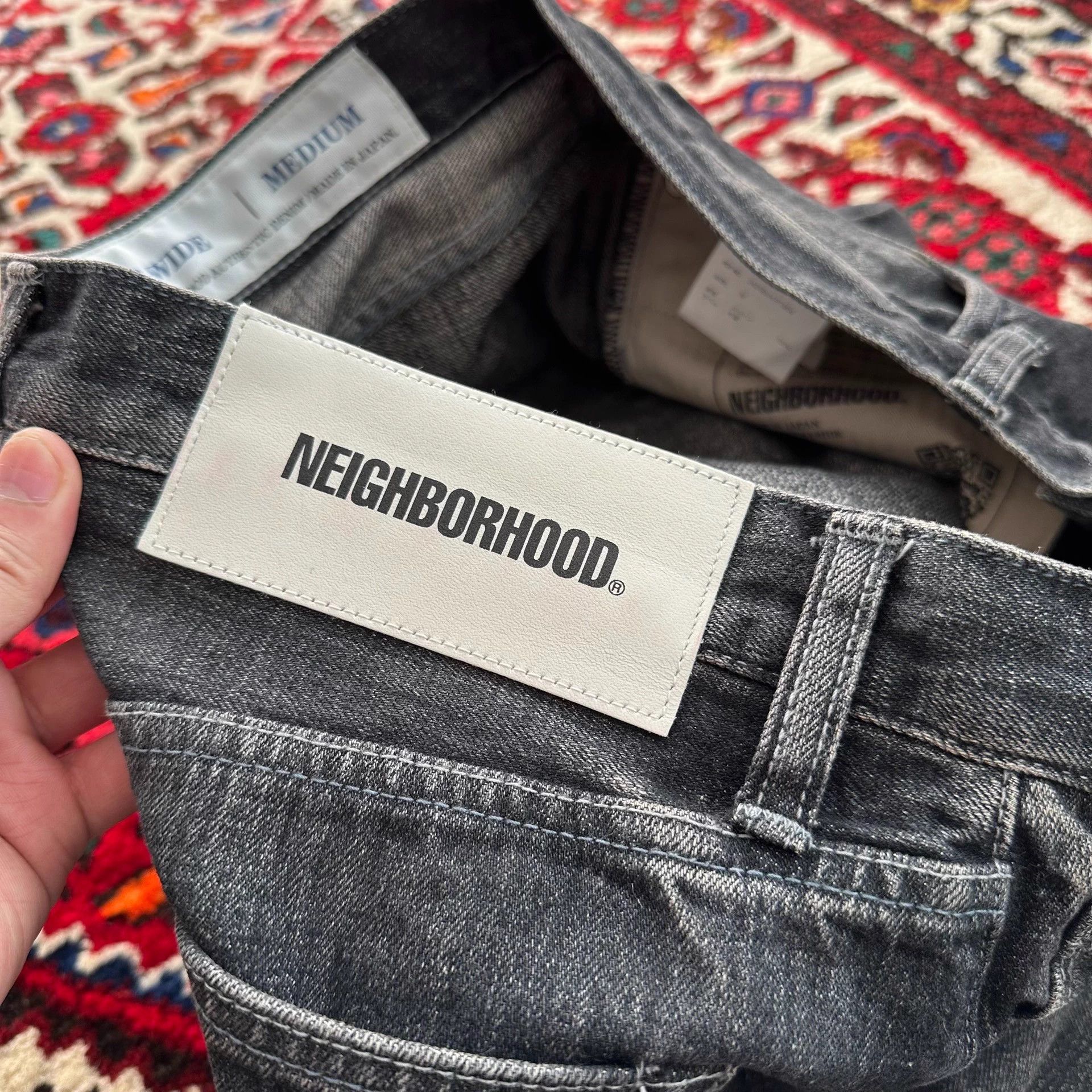 Neighborhood NEIGHBORHOOD 24AW DP WIDE Washed Black Denim Jeans M Size US 32 / EU 48 - 8 Thumbnail