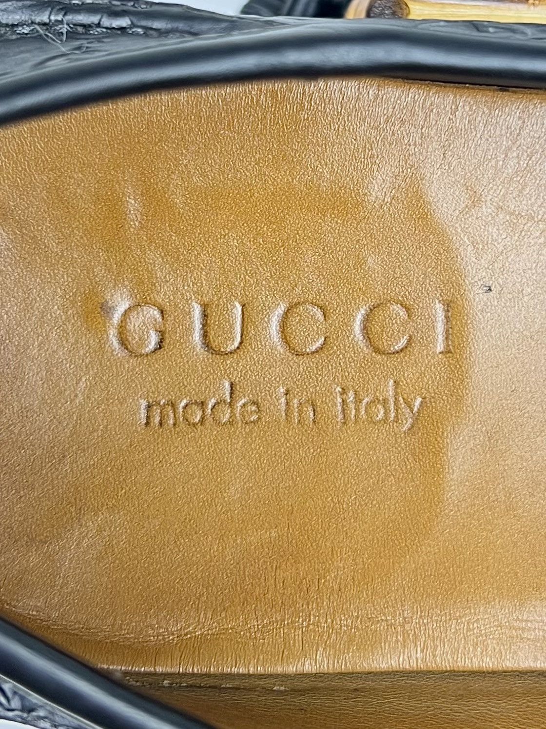 Gucci GUCCI Loafers Leather Shoes HORSEBIT Bamboo GG Monogram Logo Size US 8 / EU 41 - 17 Thumbnail