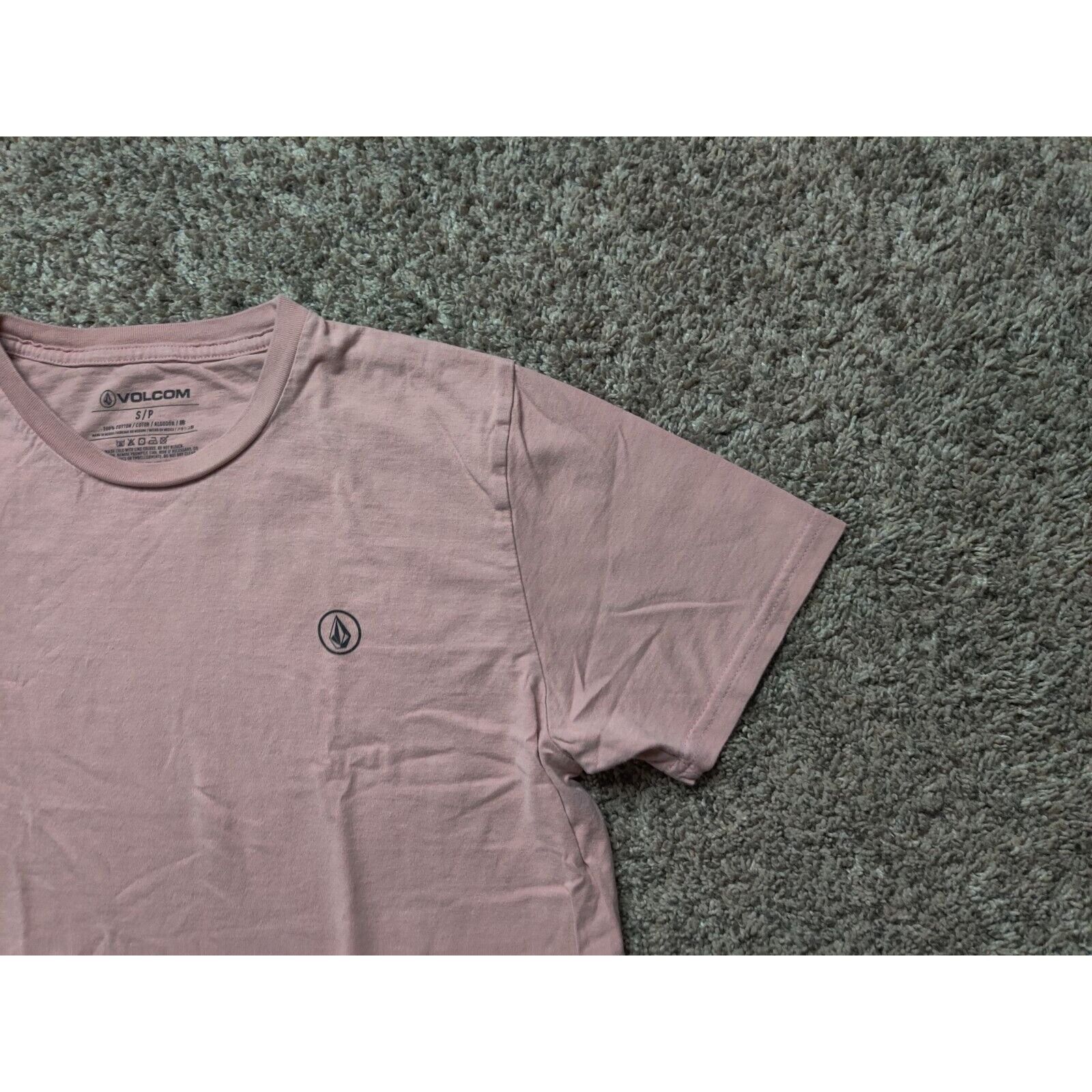 Volcom Volcom Stone Shirt Adult Mens Small Solid Pink Logo Size US S / EU 44-46 / 1 - 3 Thumbnail