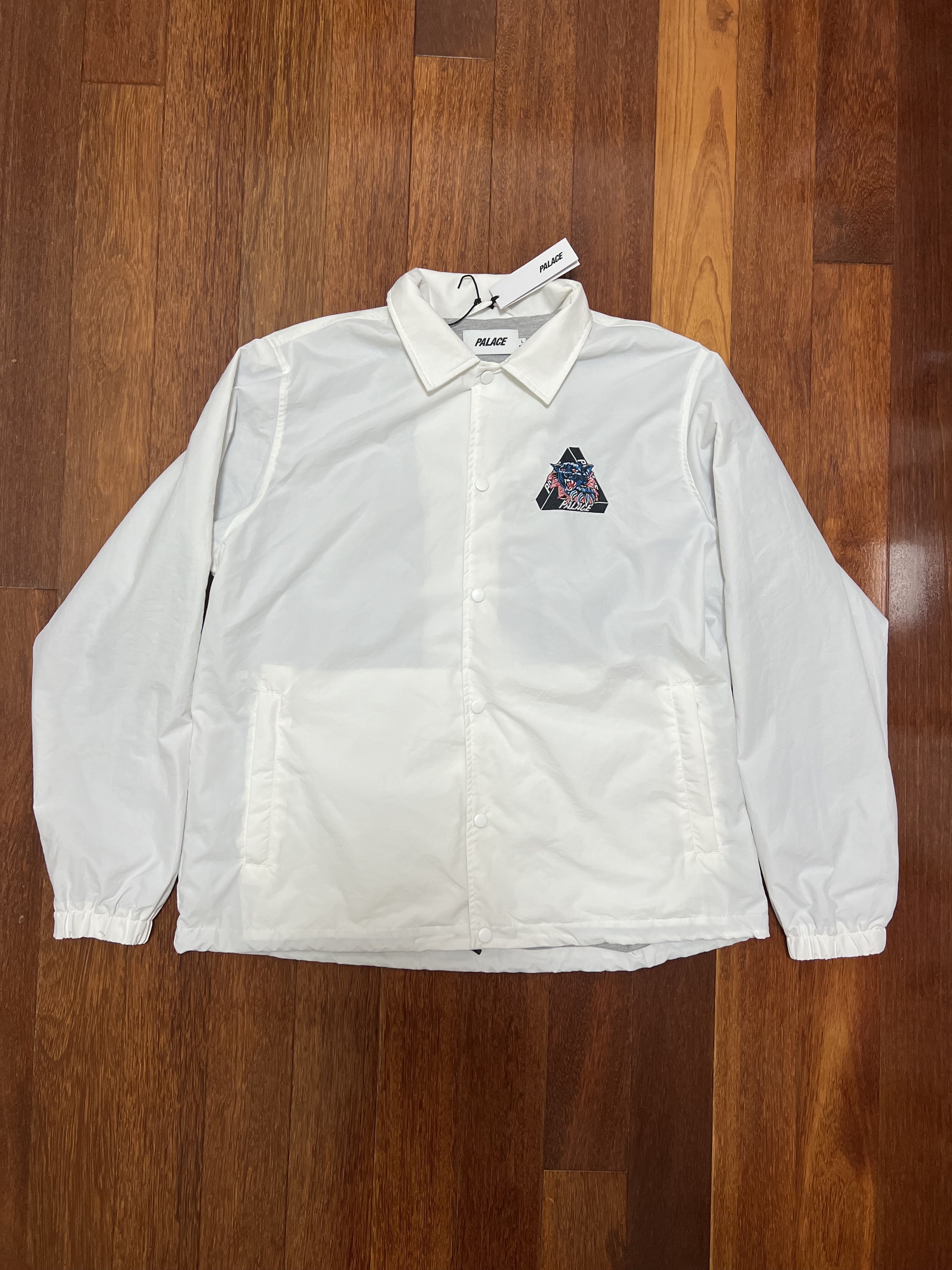 Palace 💚 2019 Palace Ripped Coach Jacket White Large NEW Size US L / EU 52-54 / 3 - 4 Thumbnail