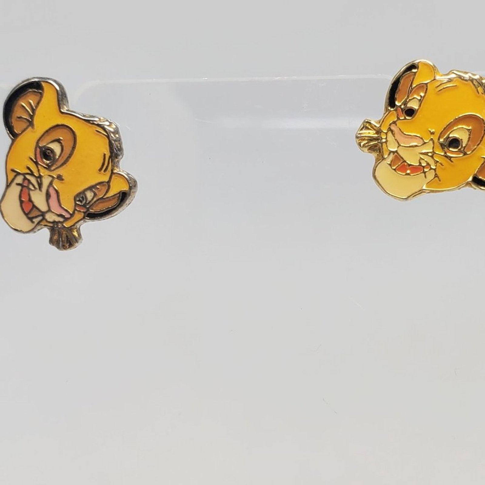 Disney Disney x AAi Vintage 1990s Simba Stud Enamel Earrings - Rare Size ONE SIZE - 11 Thumbnail