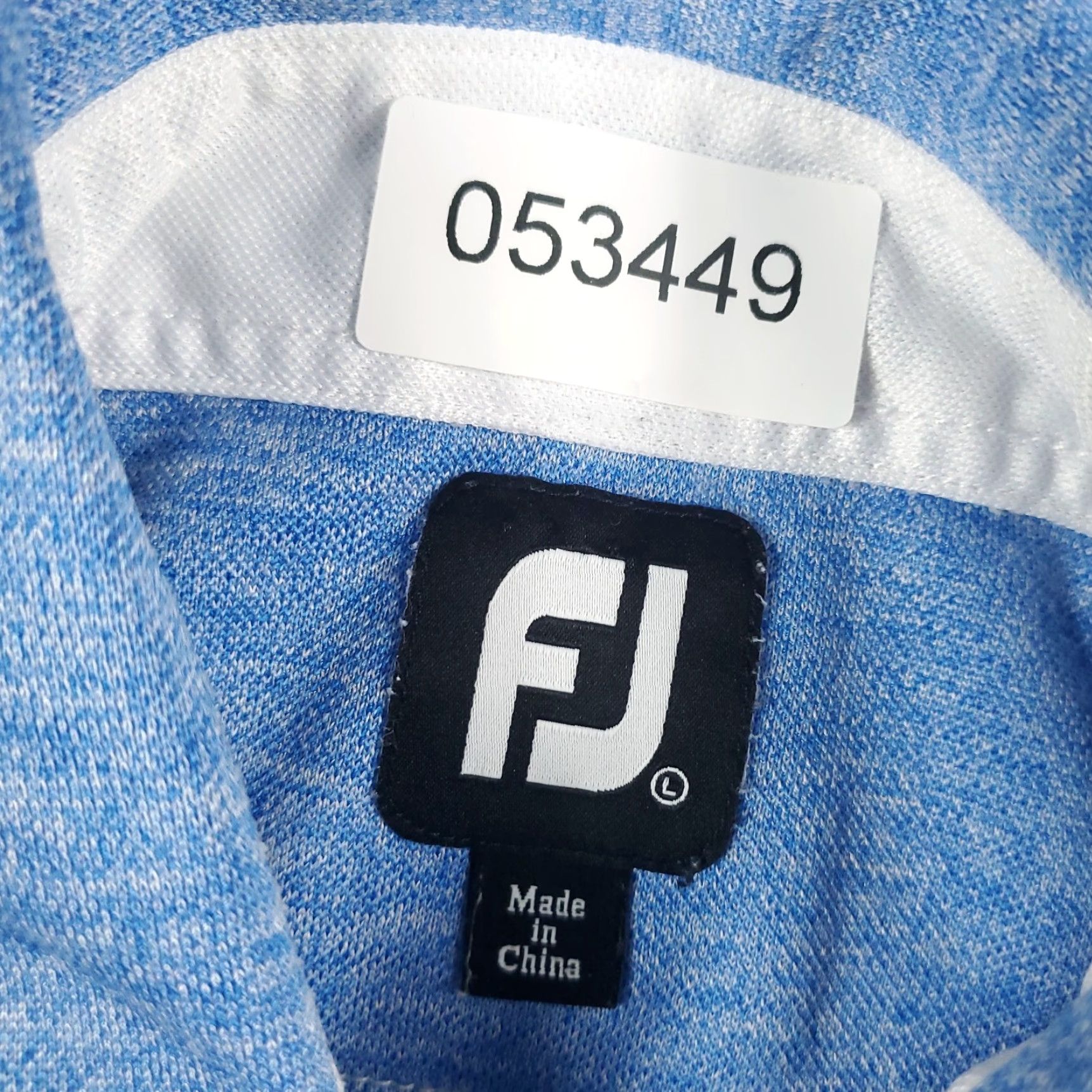 Footjoy FJ Polo Shirt Mens Size L Blue Golf Casual Short Sleeve Shirt Size US L / EU 52-54 / 3 - 7 Thumbnail
