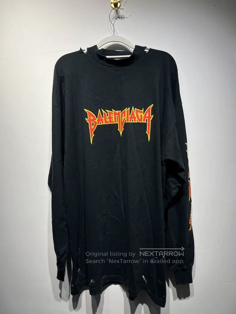 Balenciaga Balenciaga Rock Splatter Short Sleeve Size US S / EU 44-46 / 1 - 1 Thumbnail