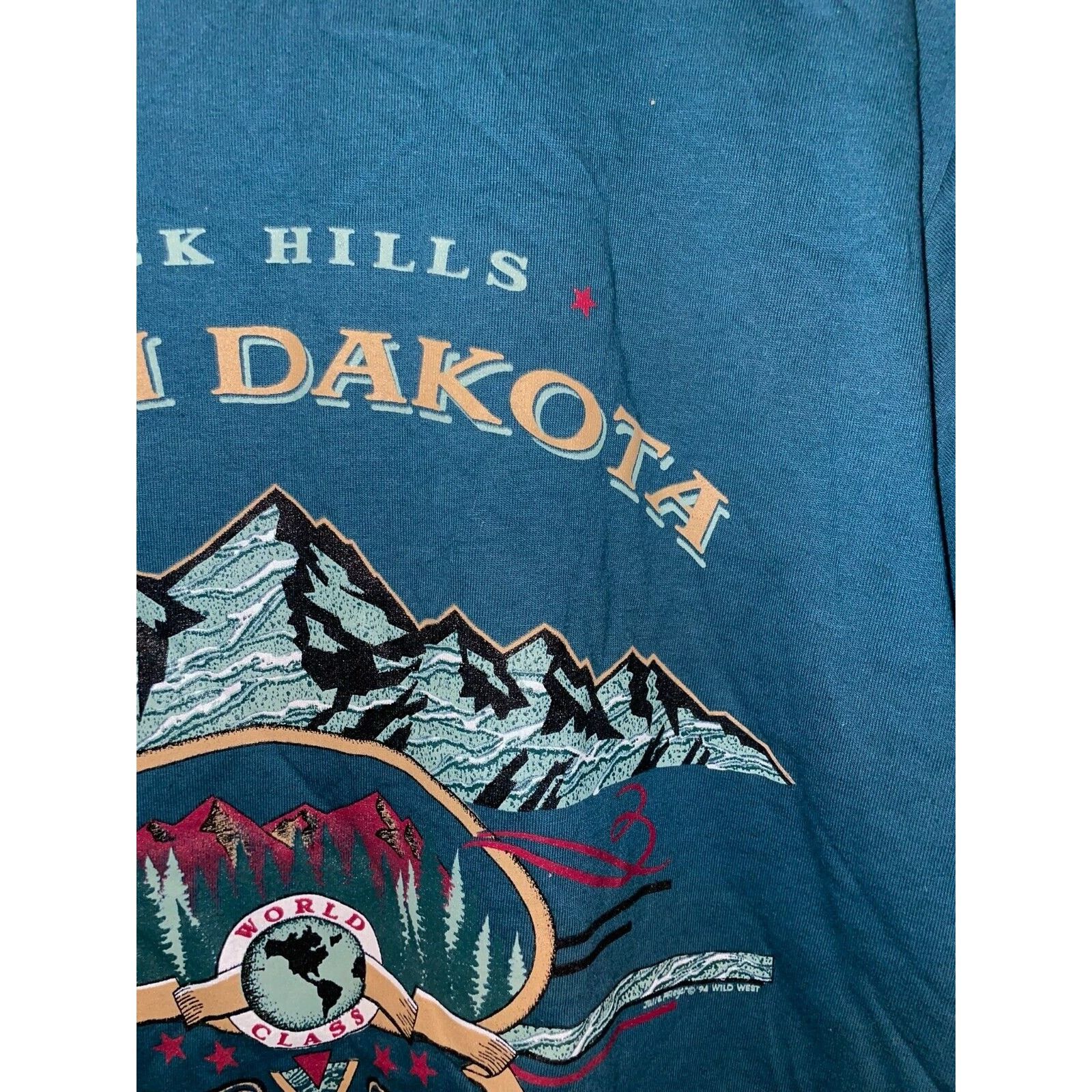 Jerzees Vintage South Dakota Shirt Black Hills Green Tee VTG 90s L Size US L / EU 52-54 / 3 - 4 Thumbnail