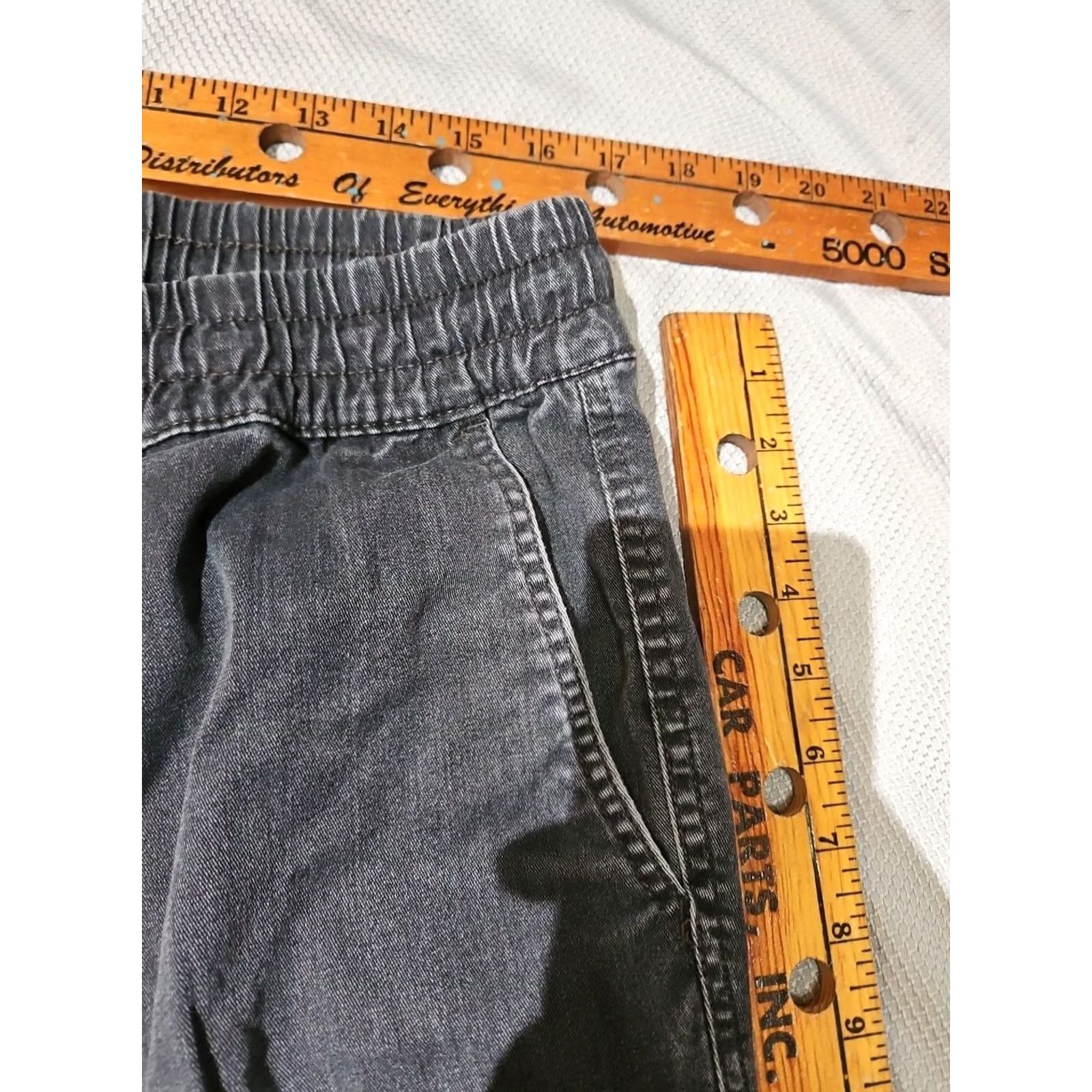 Vintage VINTAGE Retrofit Pants Mens Black XL Faded Grunge Tapered Drawstring Casual Pocket Size 40" / US 18 - 3 Thumbnail