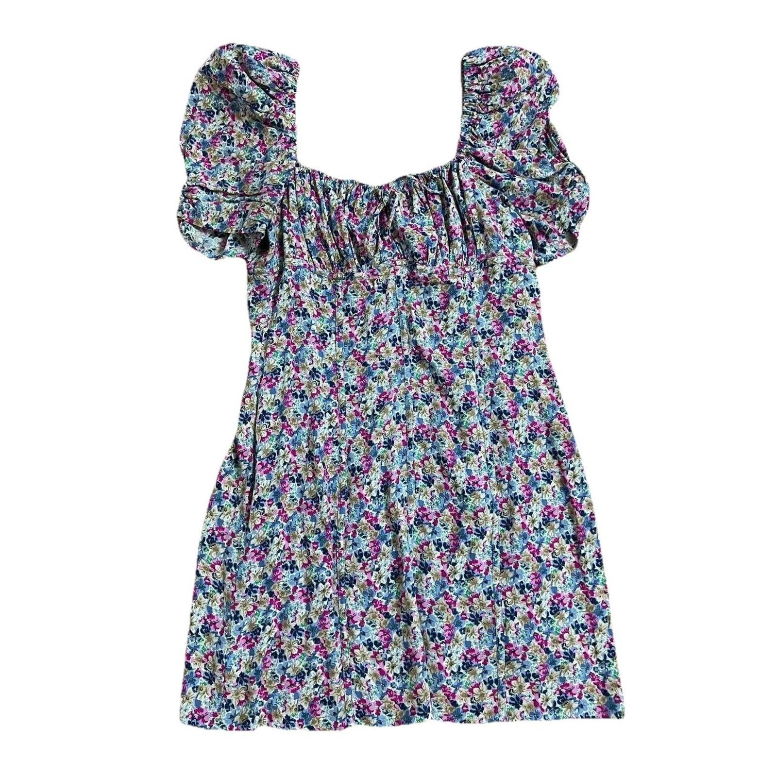 ASTR The Label ASTR the Label Babydoll Mini dress Floral M A001568 Size M / US 6-8 / IT 42-44 - 2 Thumbnail