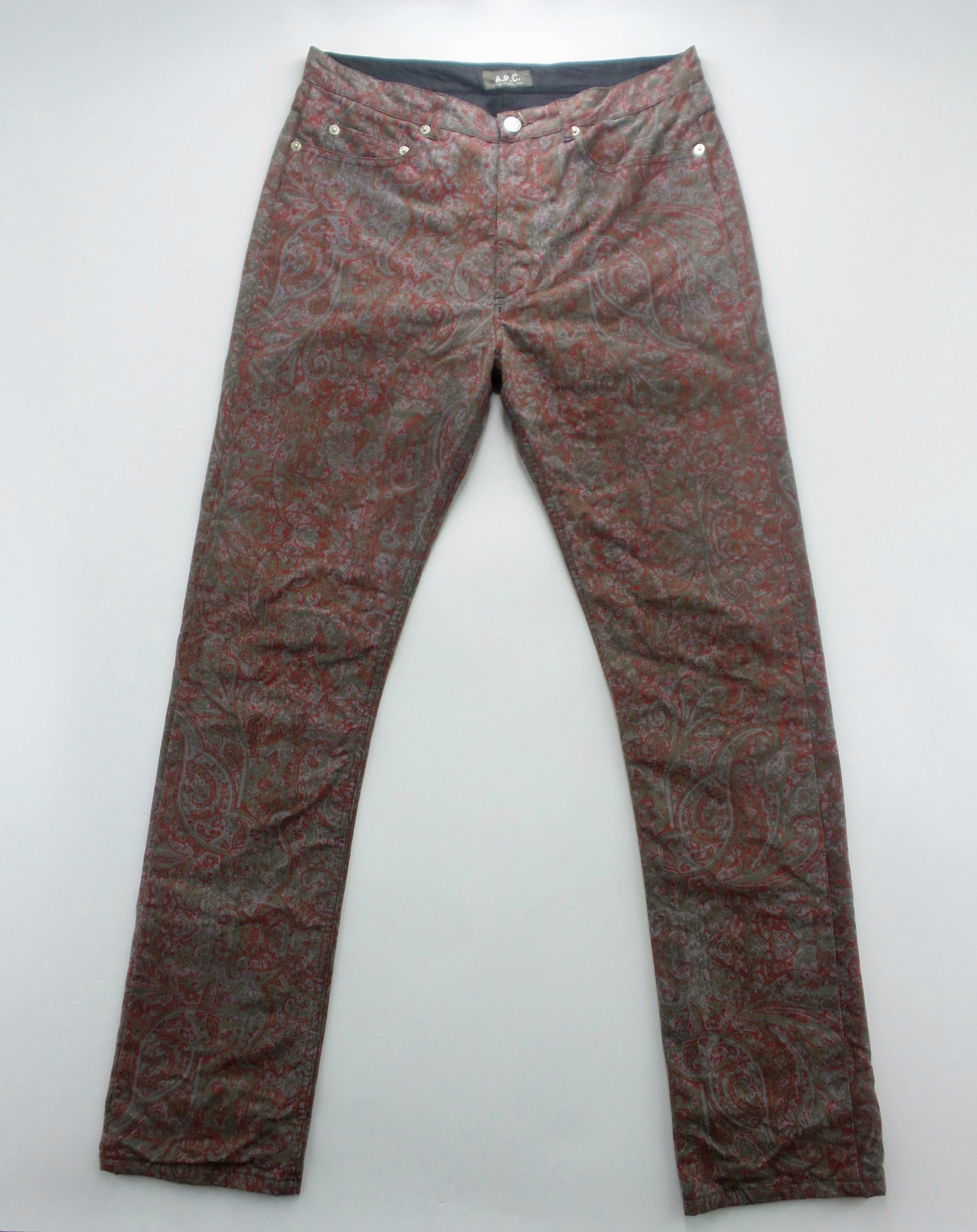 A.P.C. A.P.C. Paisley Design Jeans W30xL43.5 Size US 32 / EU 48 - 1 Thumbnail