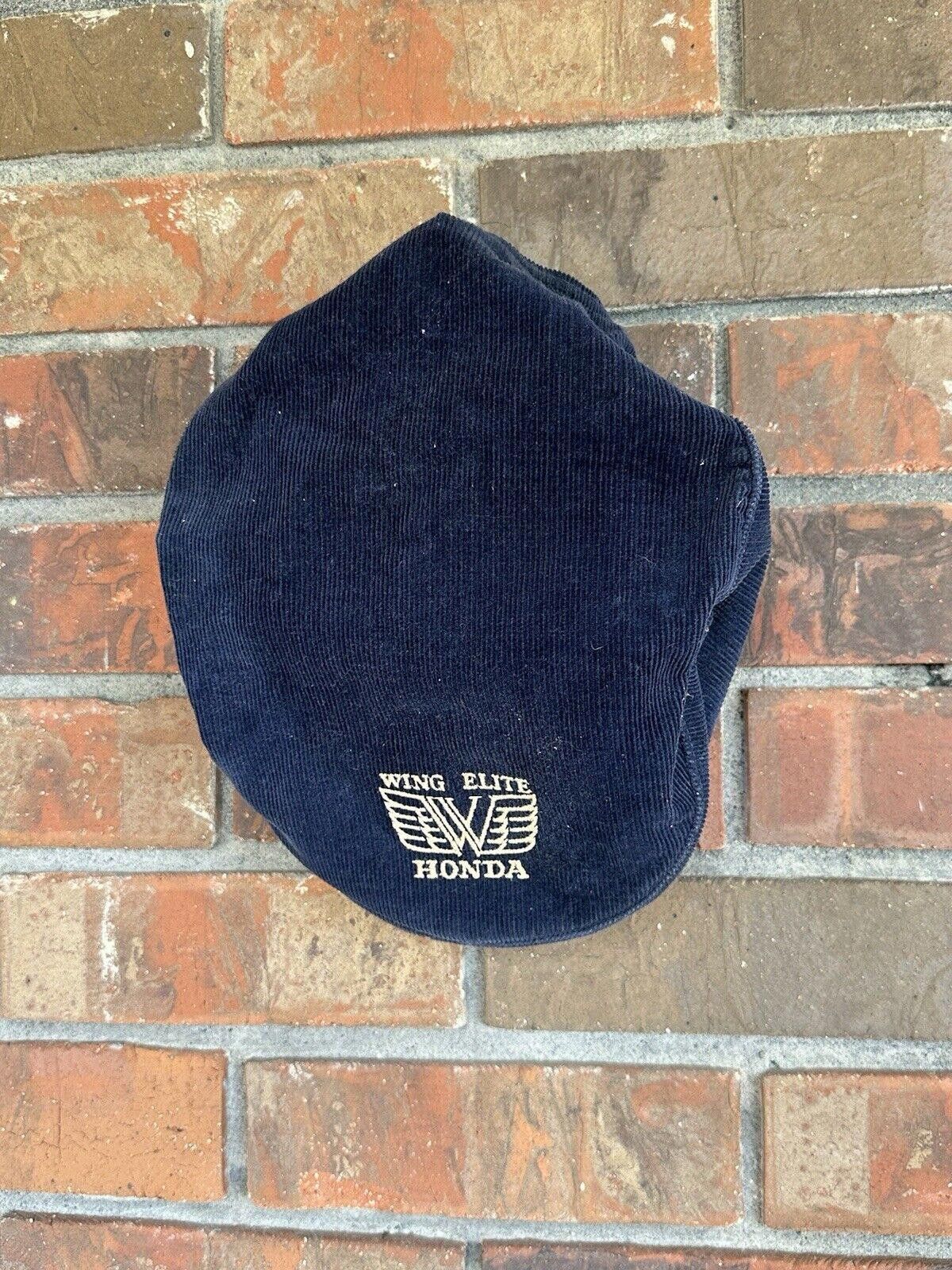 Honda Vtg 1980s HONDA WING ELITE Corduroy Golf Flat Snapback Size ONE SIZE - 4 Thumbnail