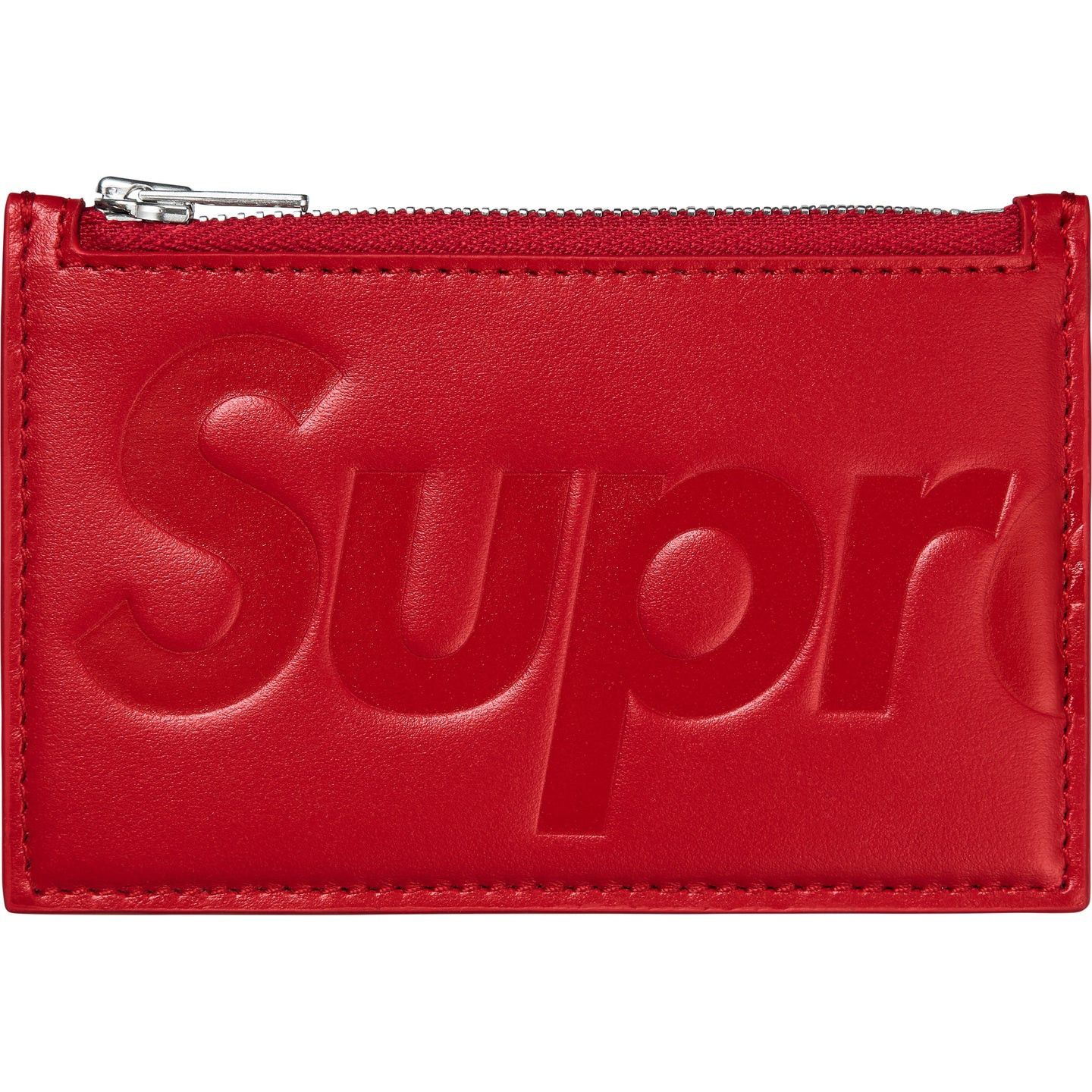 Supreme Supreme Leather Zip Card Holder | Grailed