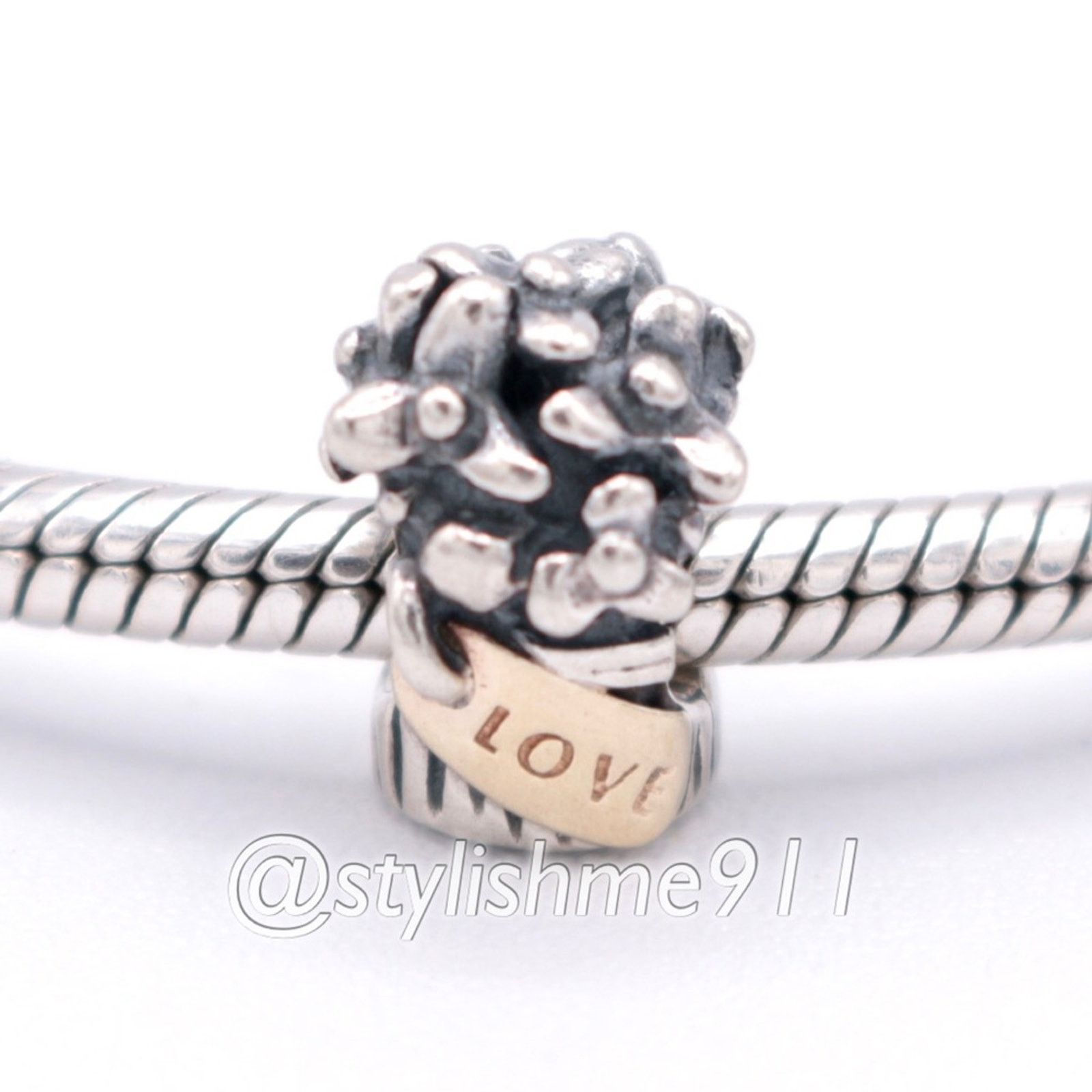 pandora Authentic PANDORA Bouquet of Flowers Charm 790441 Grailed