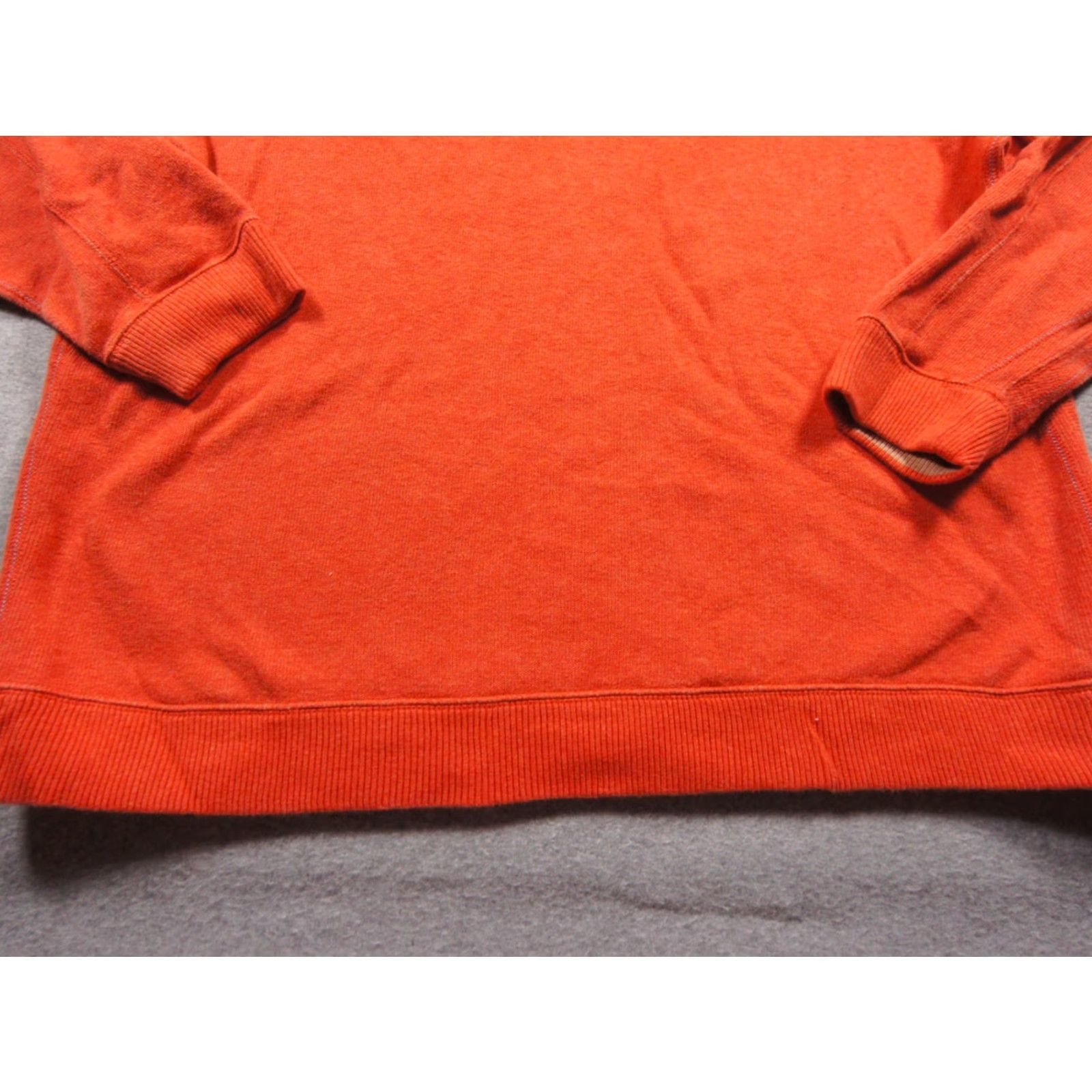 Tommy Bahama VINTAGE no — wait it's not vintage; the item is Tommy Bahama Sweater Mens XL Orange 1/4 Zip Reversible Pullover Knit Adult Size US XL / EU 56 / 4 - 4 Thumbnail