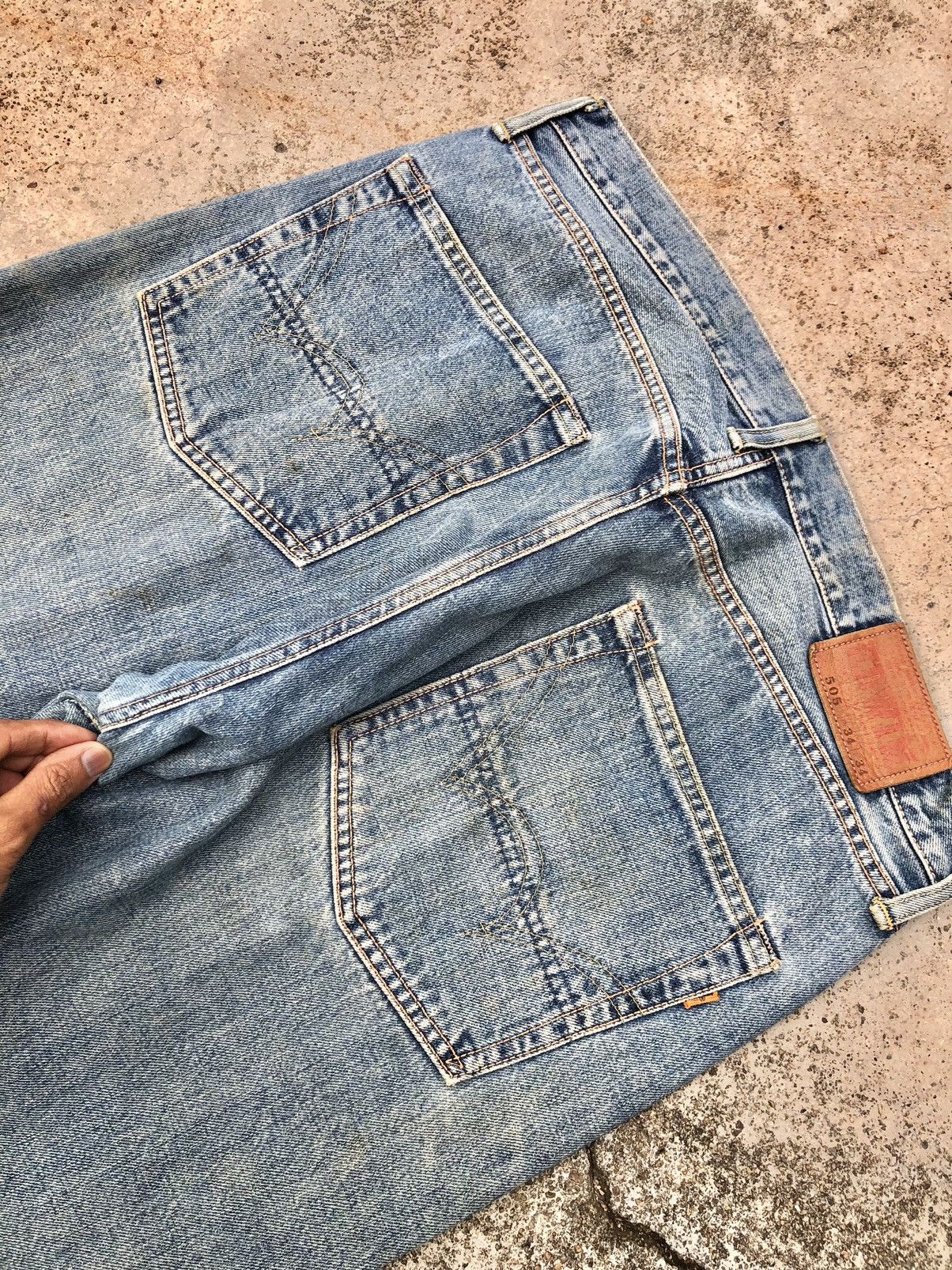 Edwin WIDE LEG⚡️⚡️VINTAGE SELVEDGE RUSTY DENIM Size US 34 / EU 50 - 12 Thumbnail