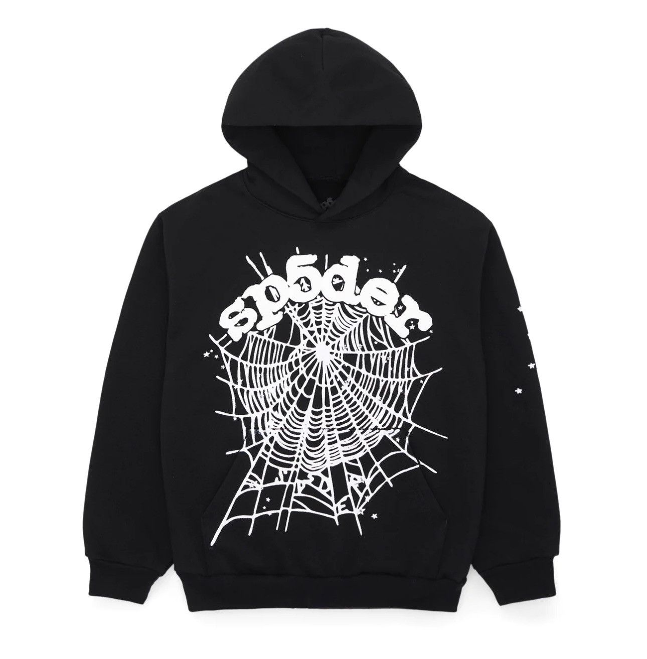 image of Spider Worldwide Sp5Der Worldwide - Black OG Web Hoodie, Men's (Size Large)