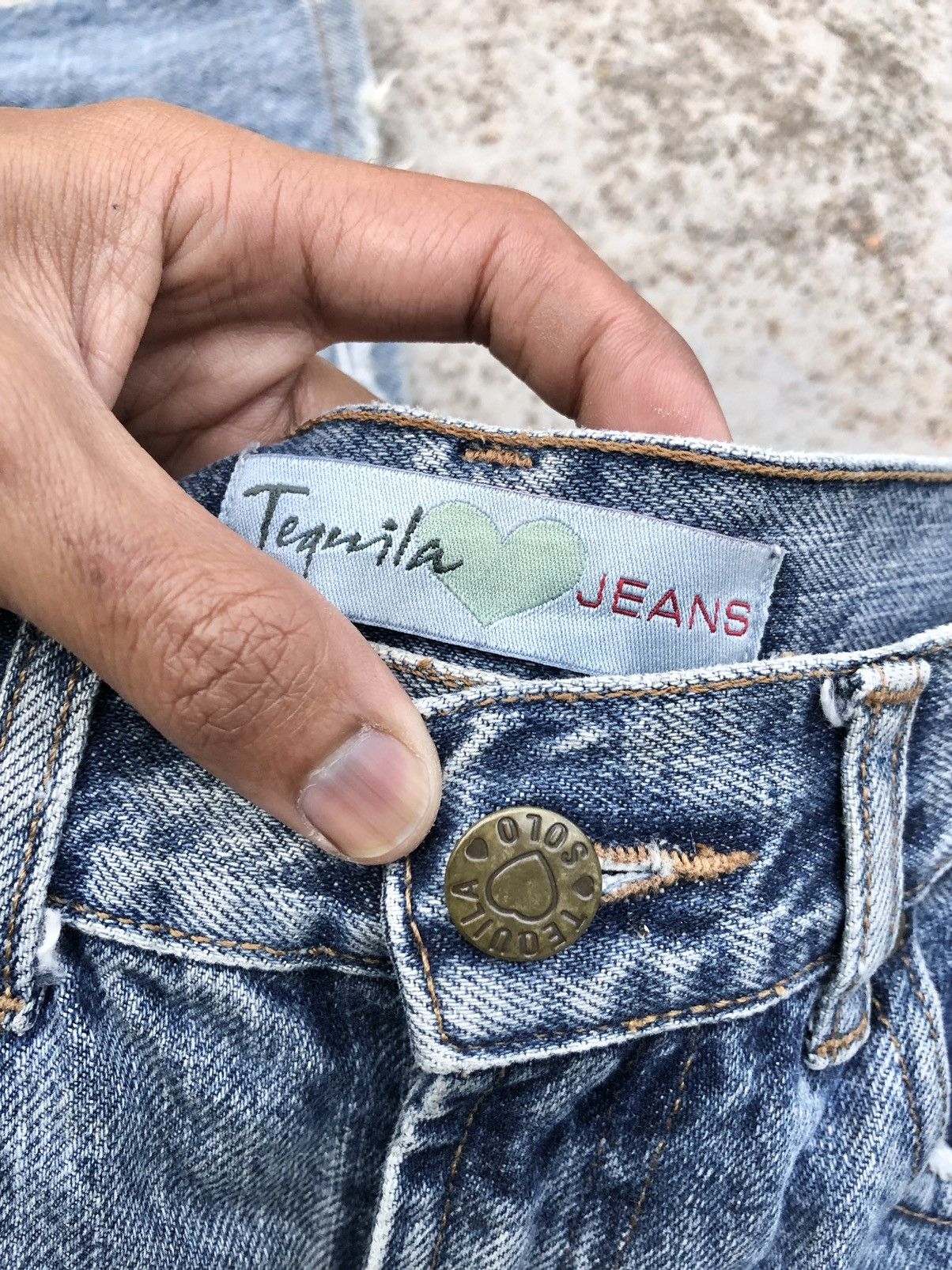 Hypebeast FLARED⚡️⚡️TEQUILA DISTRESSED JEANS Size US 30 / EU 46 - 3 Thumbnail