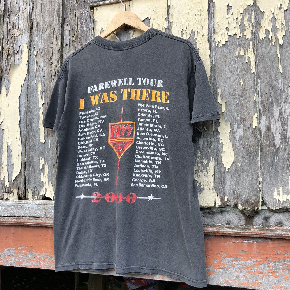 Band Tees Vintage y2k Faded KISS Farewell Tour I Was There Tshirt Size US L / EU 52-54 / 3 - 13 Thumbnail