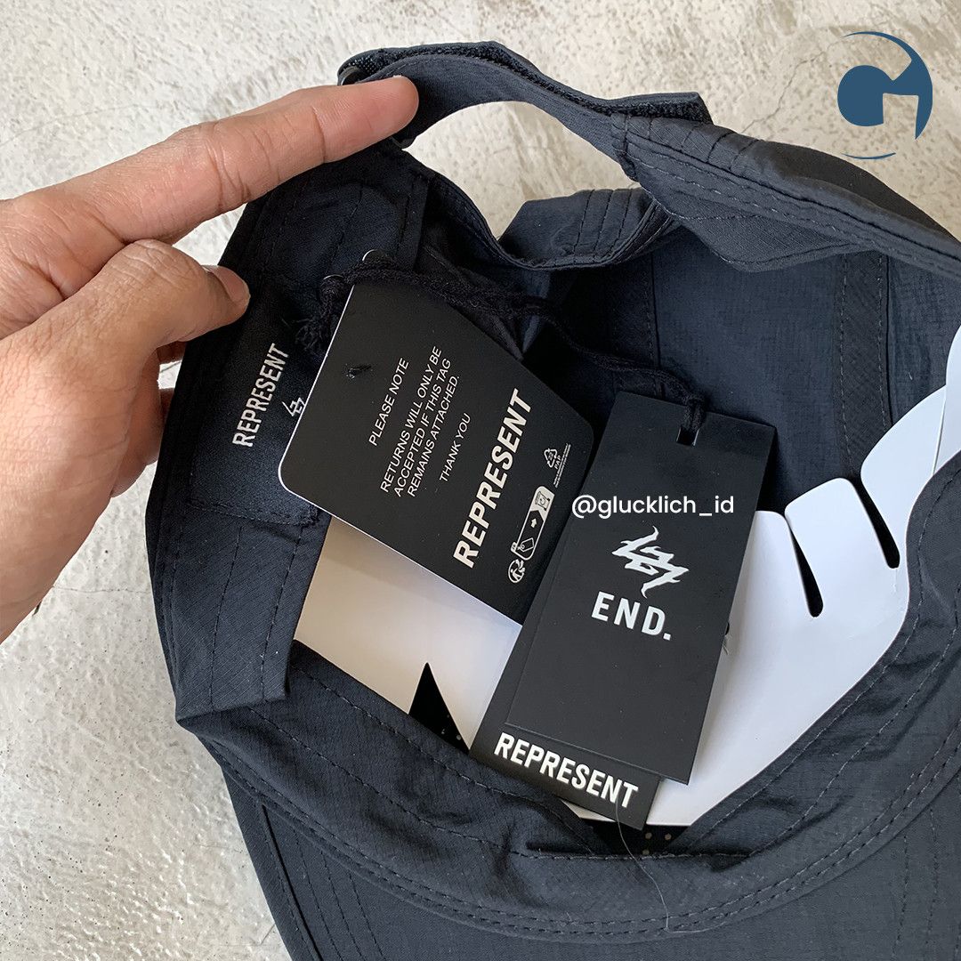 Other Represent 247, X END Running Cap in Jet Black Size ONE SIZE - 2 Thumbnail