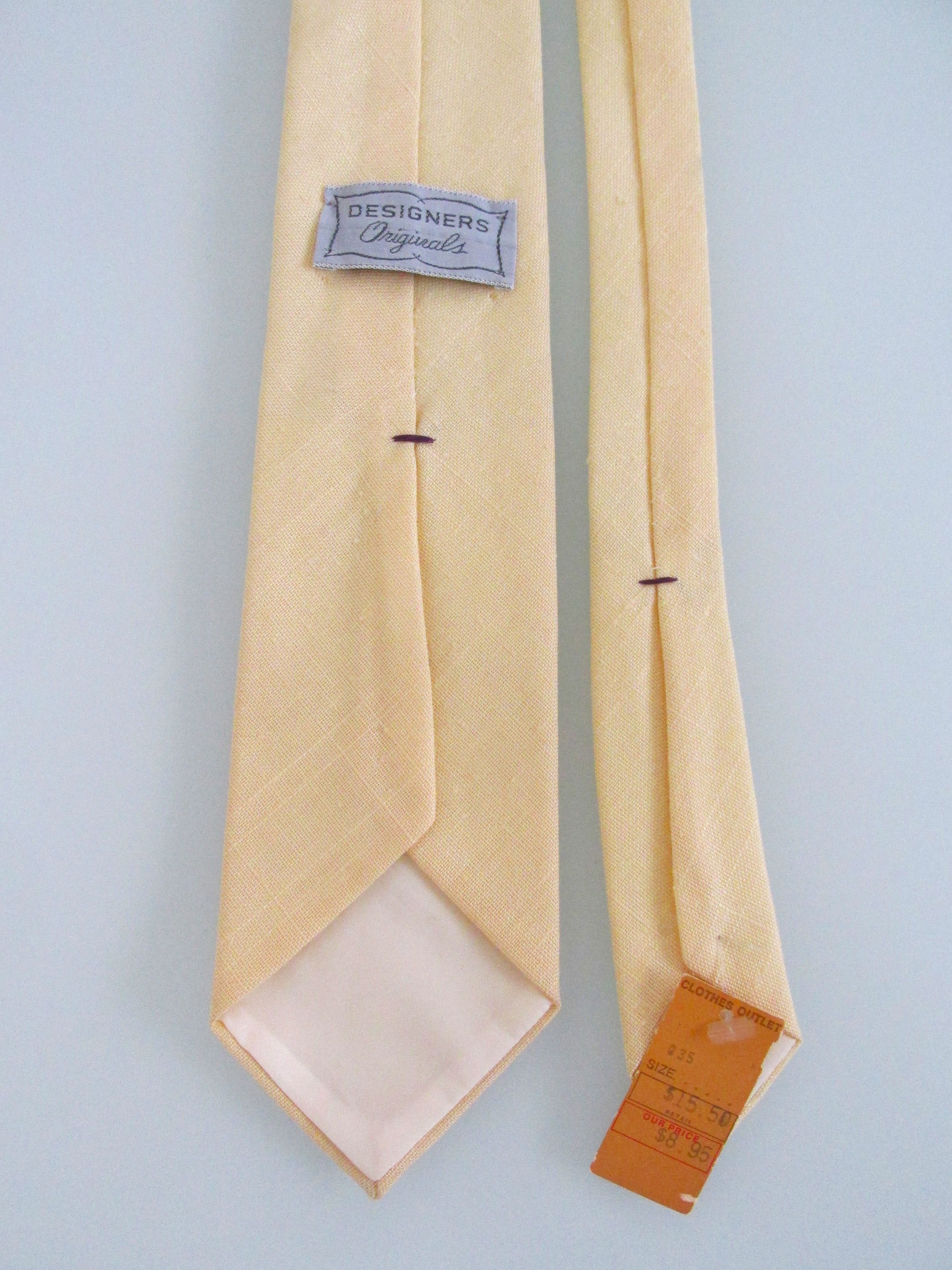 Vintage Designers Originals (NWT) Vintage Men's Linen Tie Size ONE SIZE - 4 Thumbnail