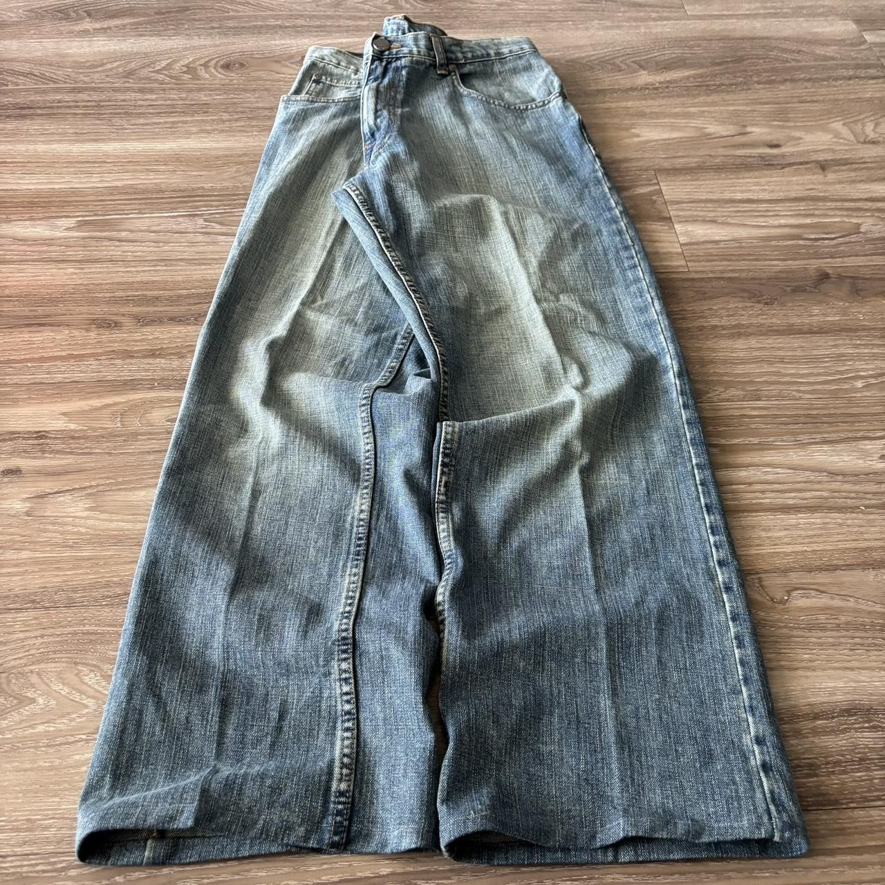 Vintage Crazy Vintage Y2K/2000s Grunge Faded Bootcut Denim Jeans! 32x29 Size US 32 / EU 48 - 3 Thumbnail