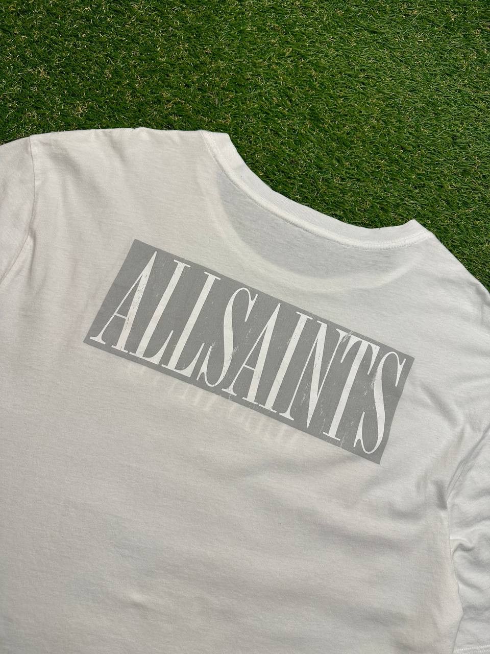 Allsaints × Designer Allsaints 2-Sided Big Logo Avantgarde Tee Y2K Size US XXL / EU 58 / 5 - 8 Thumbnail