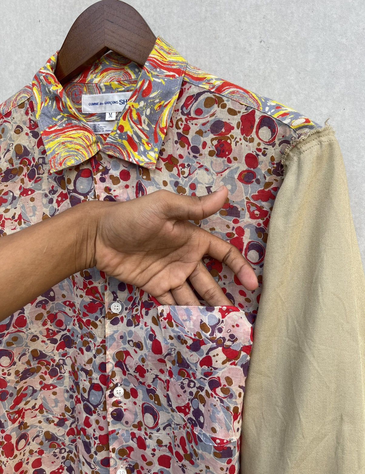 Comme des Garcons SHIRT 🔥 S/S 2015 COMME des GARCONS "FUCKING YOUNG" HYBRID SHIRT Size US M / EU 48-50 / 2 - 11 Thumbnail