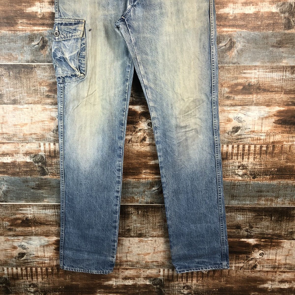Johnbull DL John Bull Blue Multipocket Denim Pants #A2069 Size US 32 / EU 48 - 6 Thumbnail