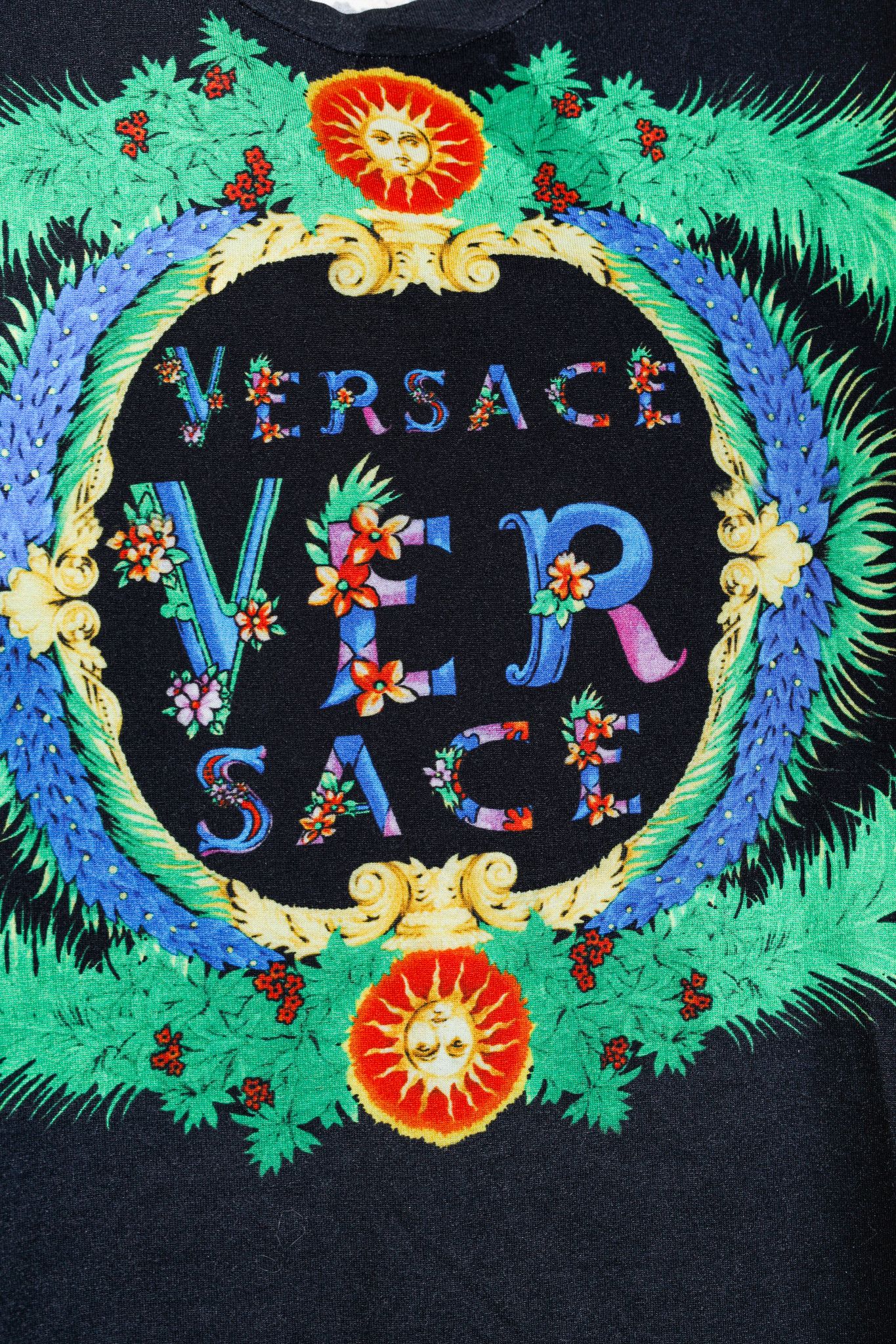 Versace Versace Resort 2018 Beverly Palm Graphic Cotton T-Shirt Size US M / EU 48-50 / 2 - 6 Thumbnail