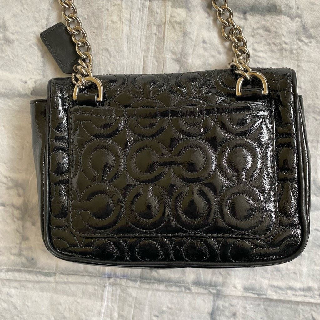 Coach Coach mini shoulder/crossbody bag w/twist latch closure w/satin inner lining Size ONE SIZE - 4 Thumbnail